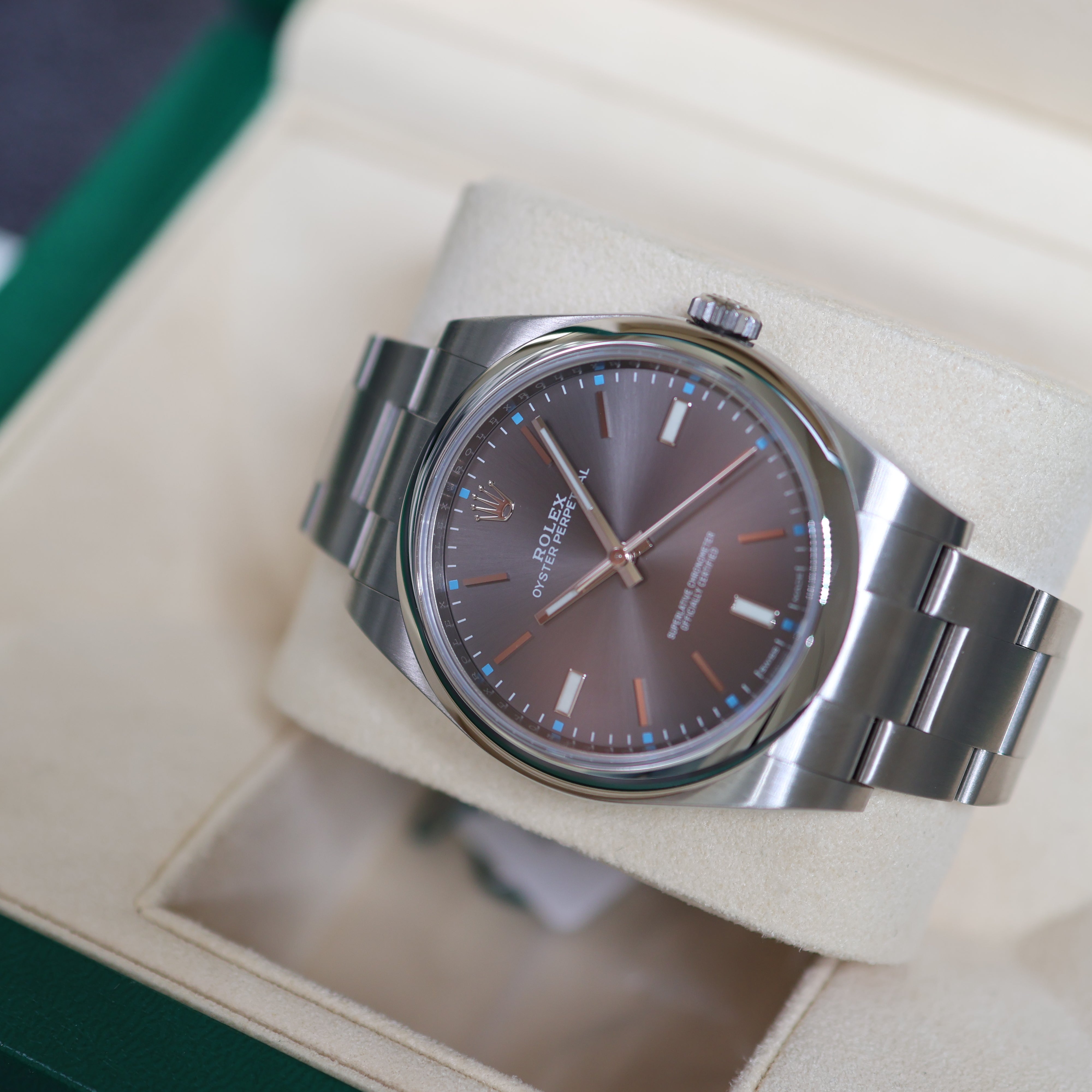 Rolex Oyster Perpetual Grey Dial 114300