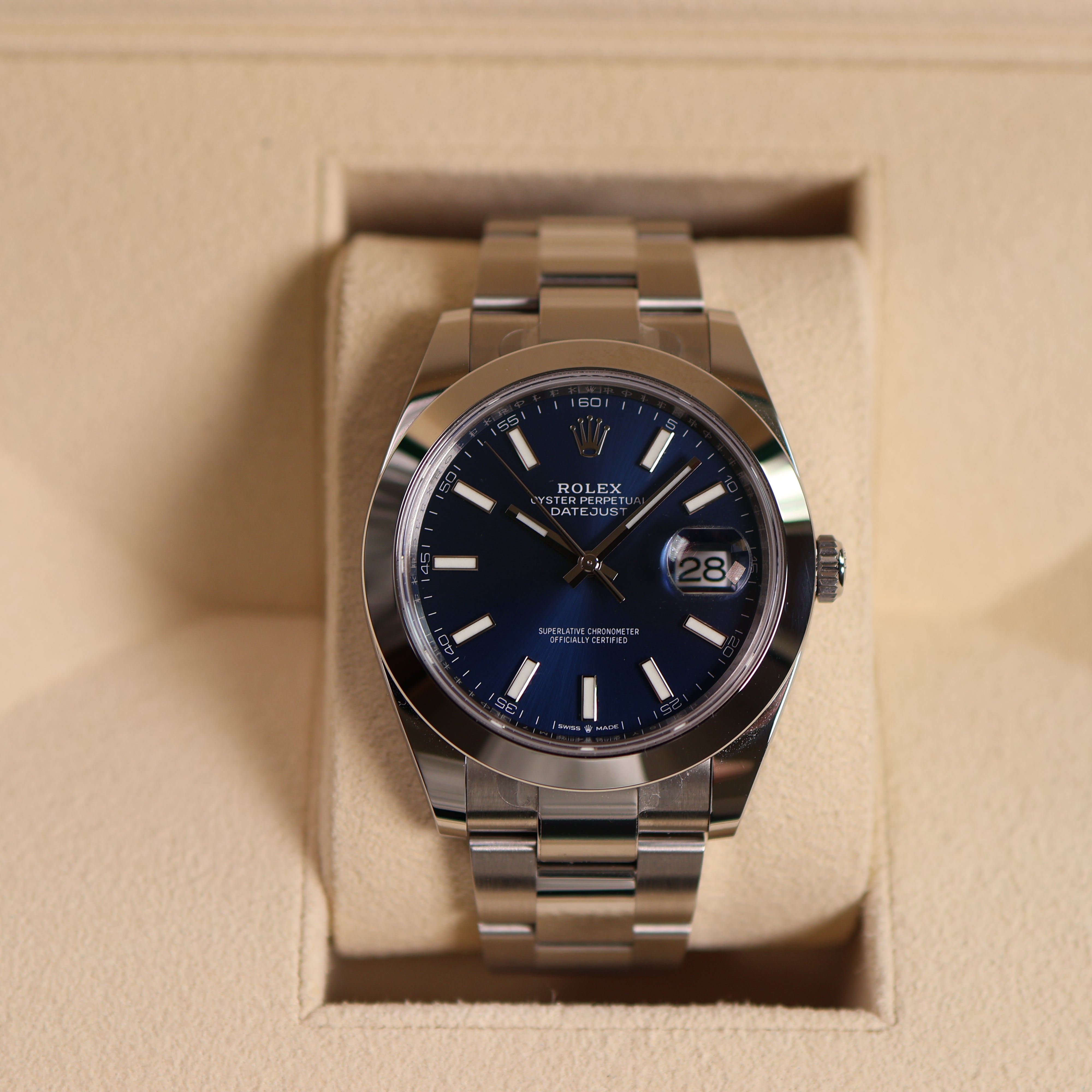 Rolex Datejust cadran bleu 126300