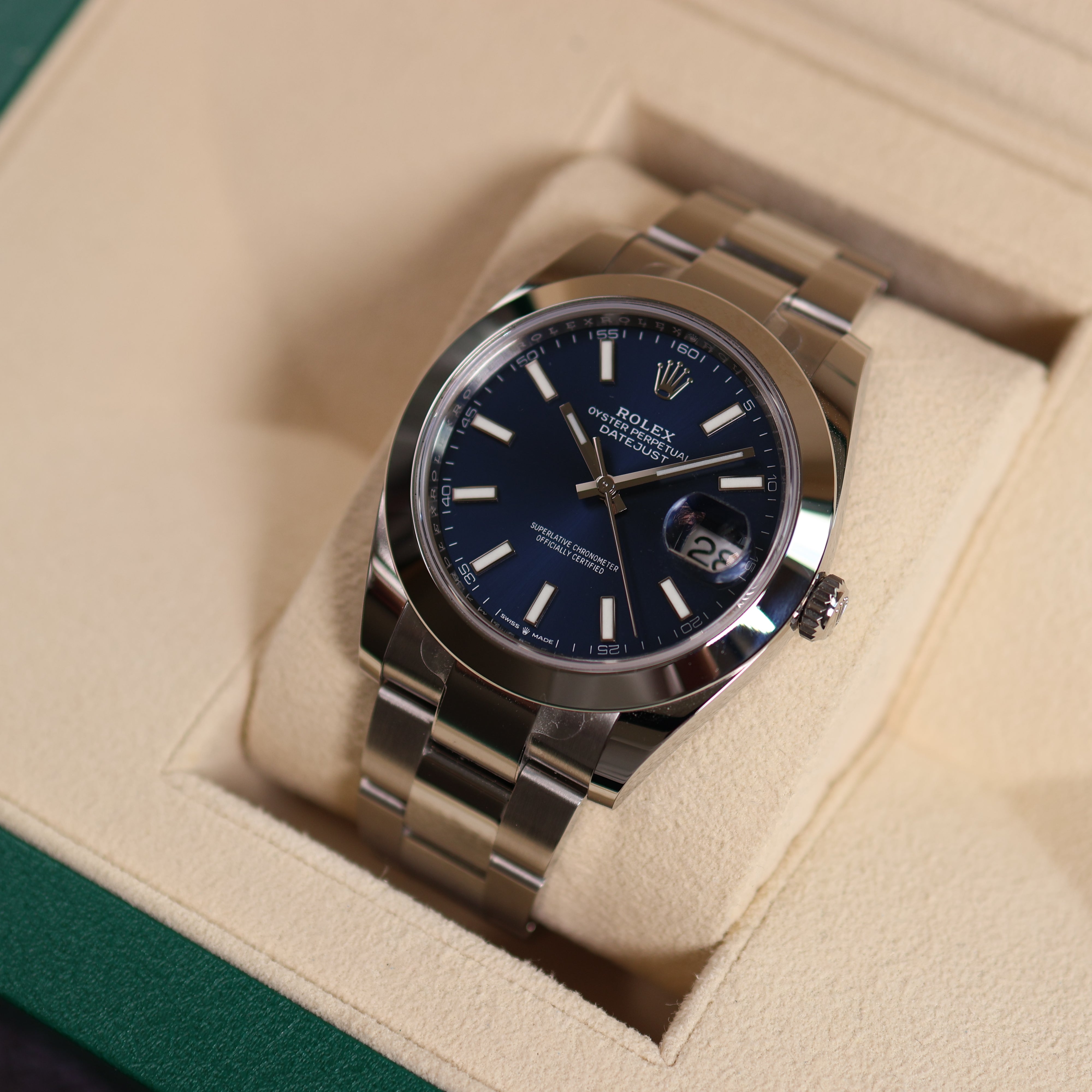 Rolex Datejust cadran bleu 126300