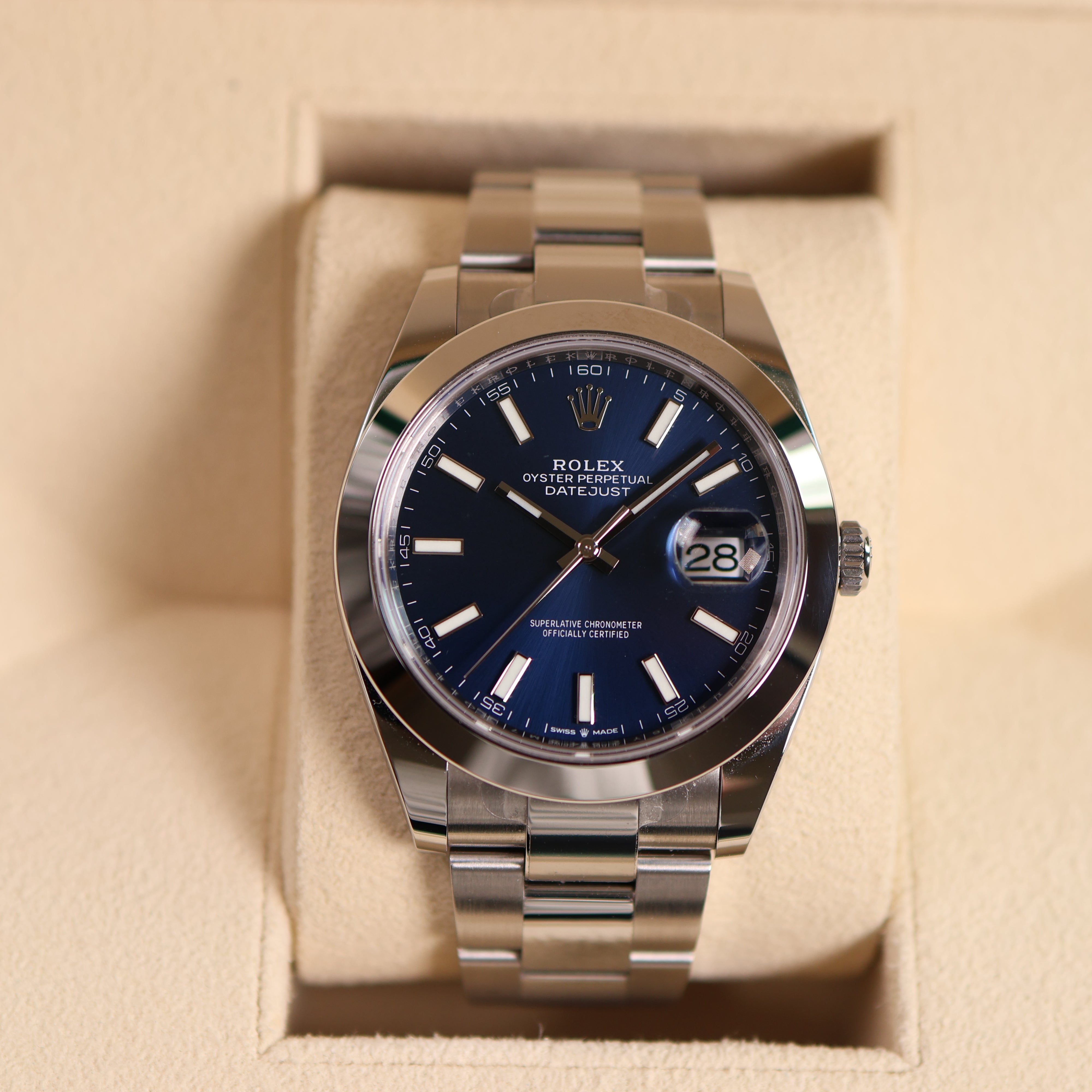 Rolex Datejust cadran bleu 126300