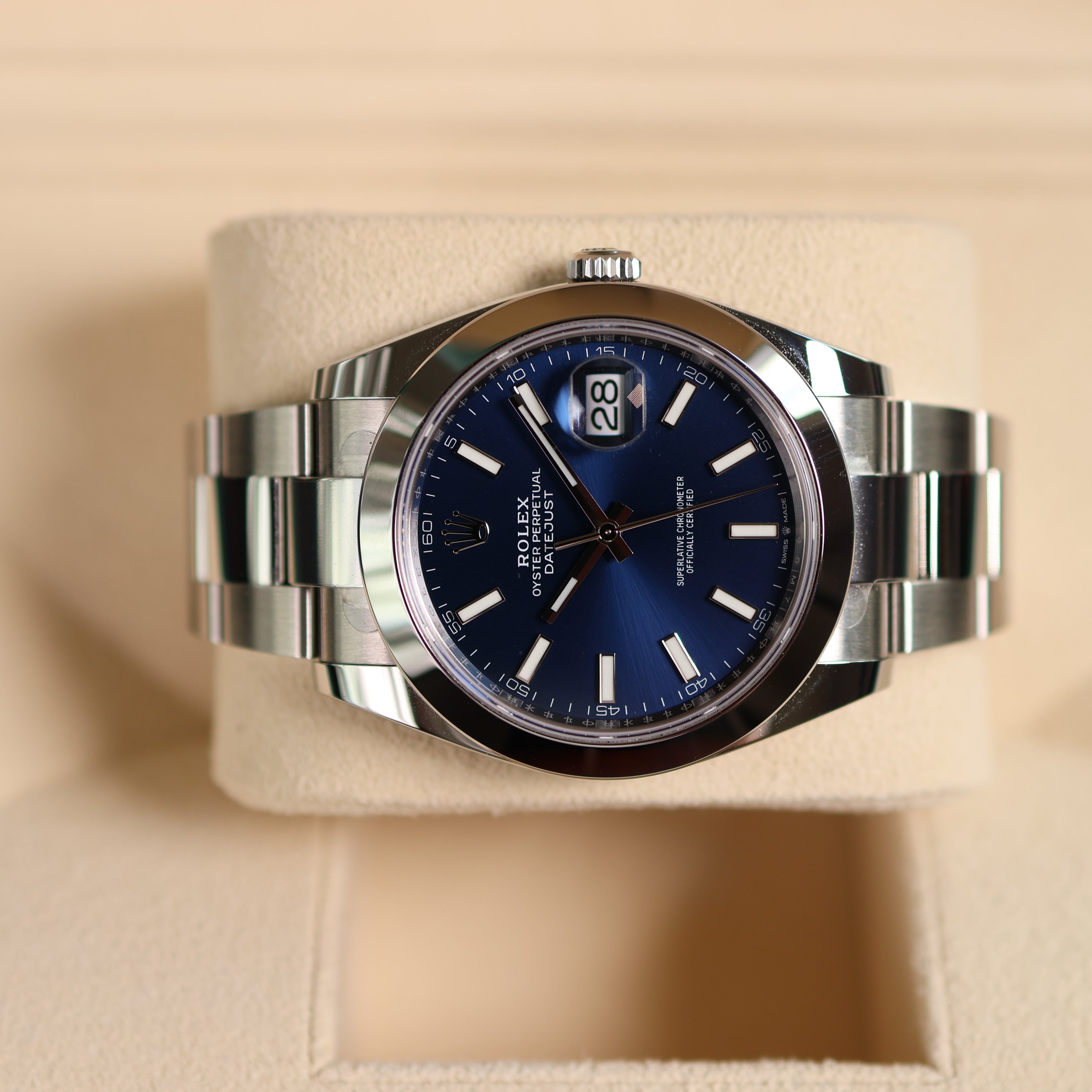Rolex Datejust cadran bleu 126300
