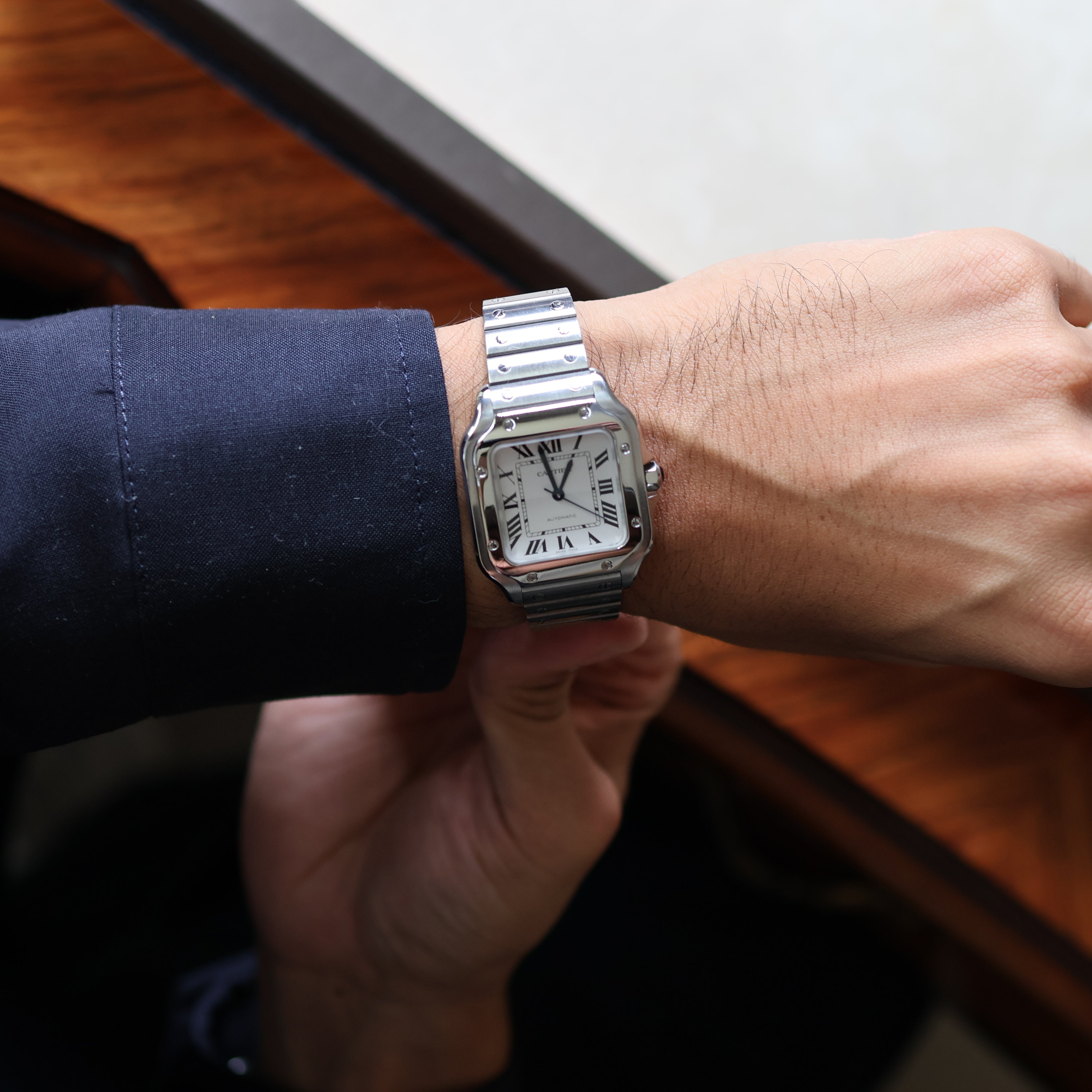 Cartier Santos White Medium WSSA0029