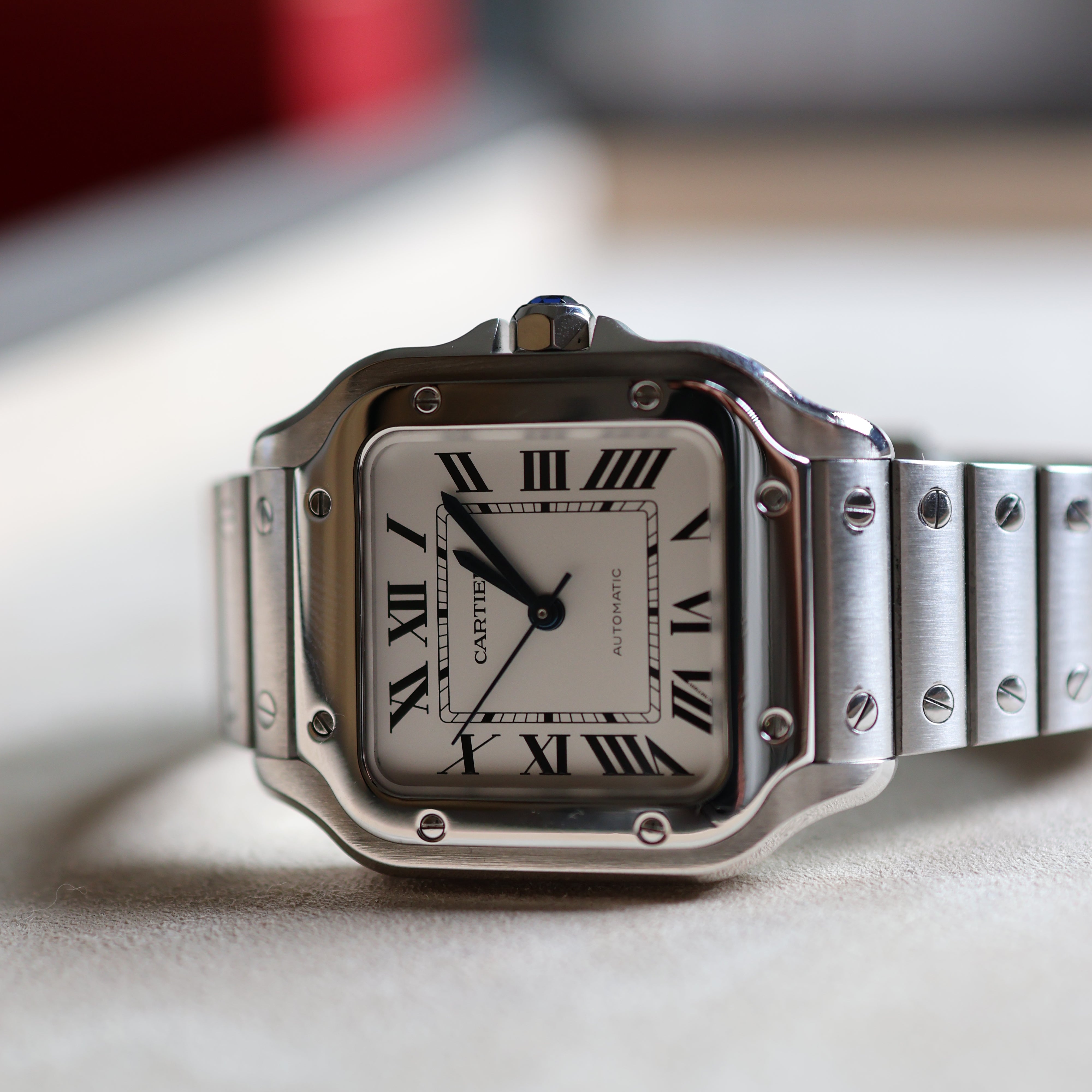 Cartier Santos White Medium WSSA0029