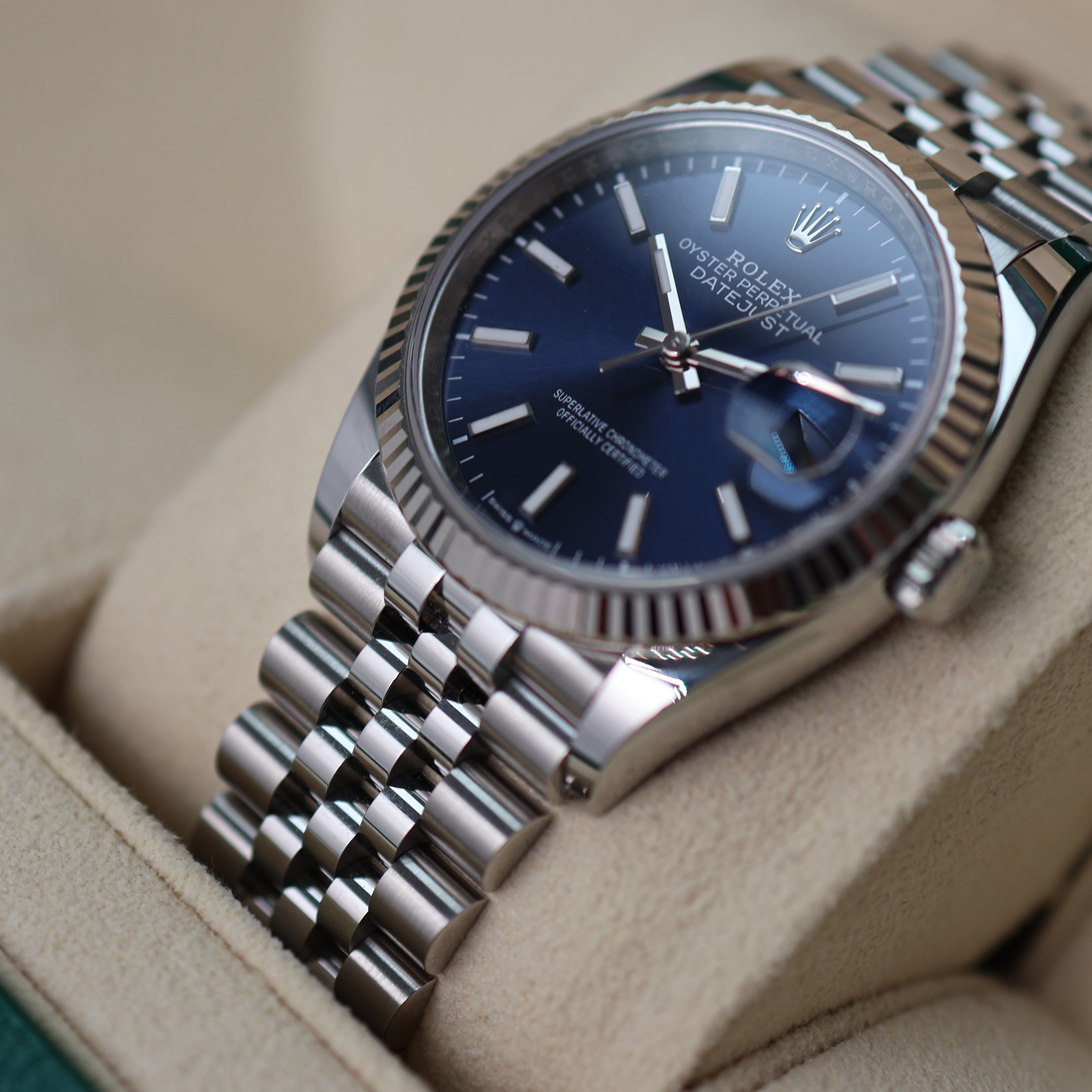 Rolex Datejust Blue Dial Jubilée 126234