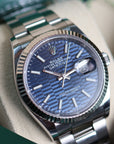 Rolex Datejust Blue Motif Dial Oyster 126234