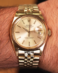 Rolex Datejust Bark Finish Yellow Gold 1607