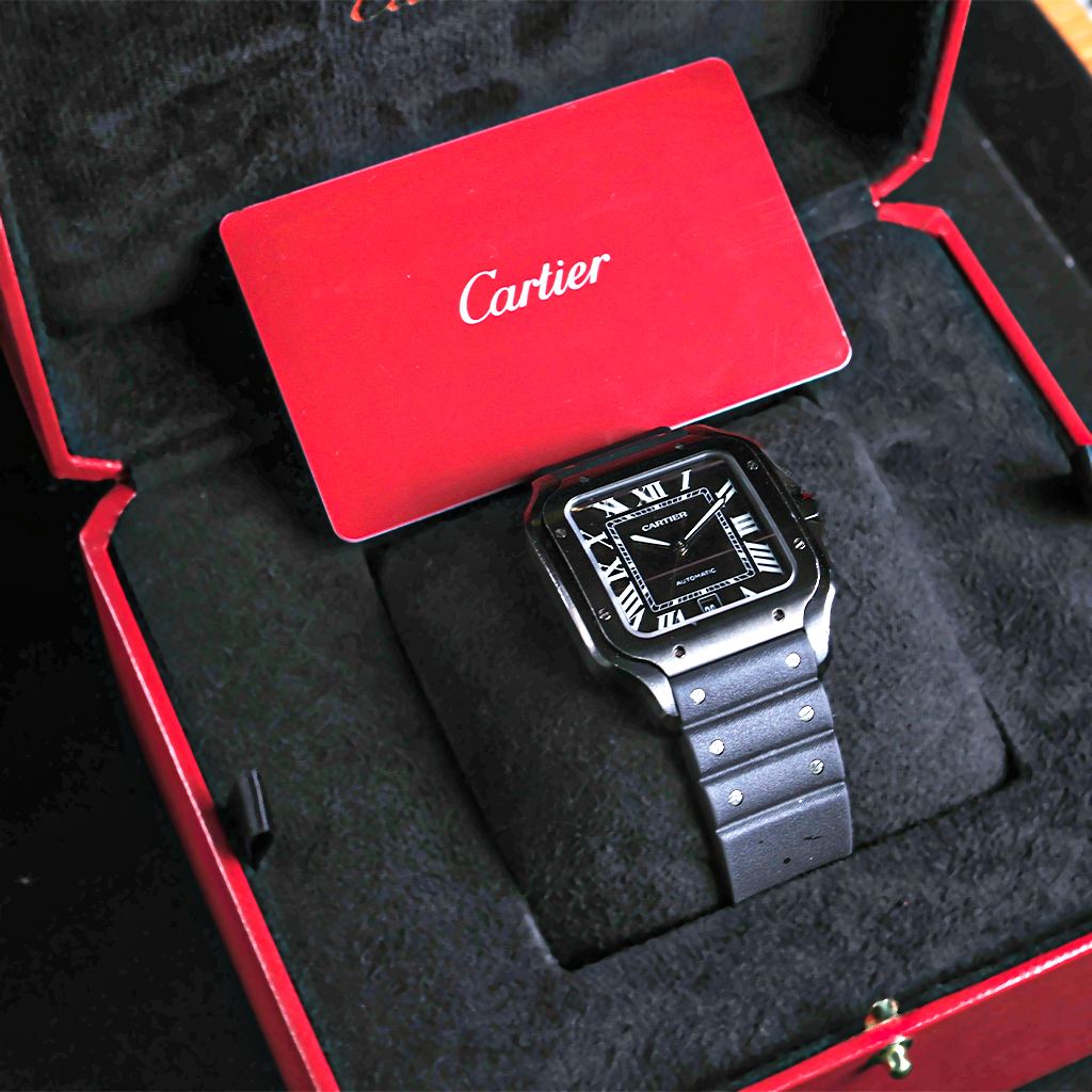 Cartier Santos Black ADLC Steel WSSA0039
