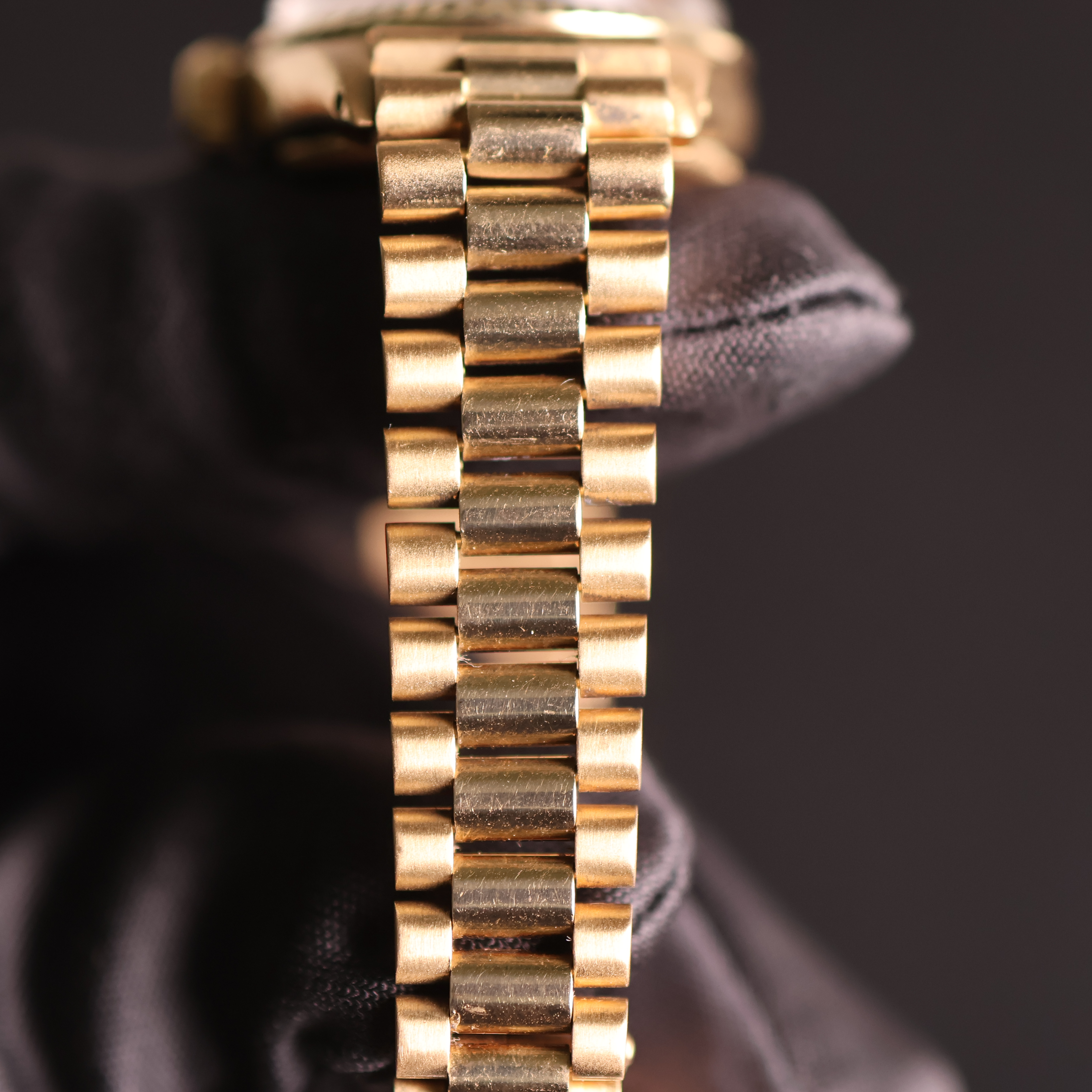 Rolex Lady Datejust Yellow Gold Champagne Diamond Dial 6516