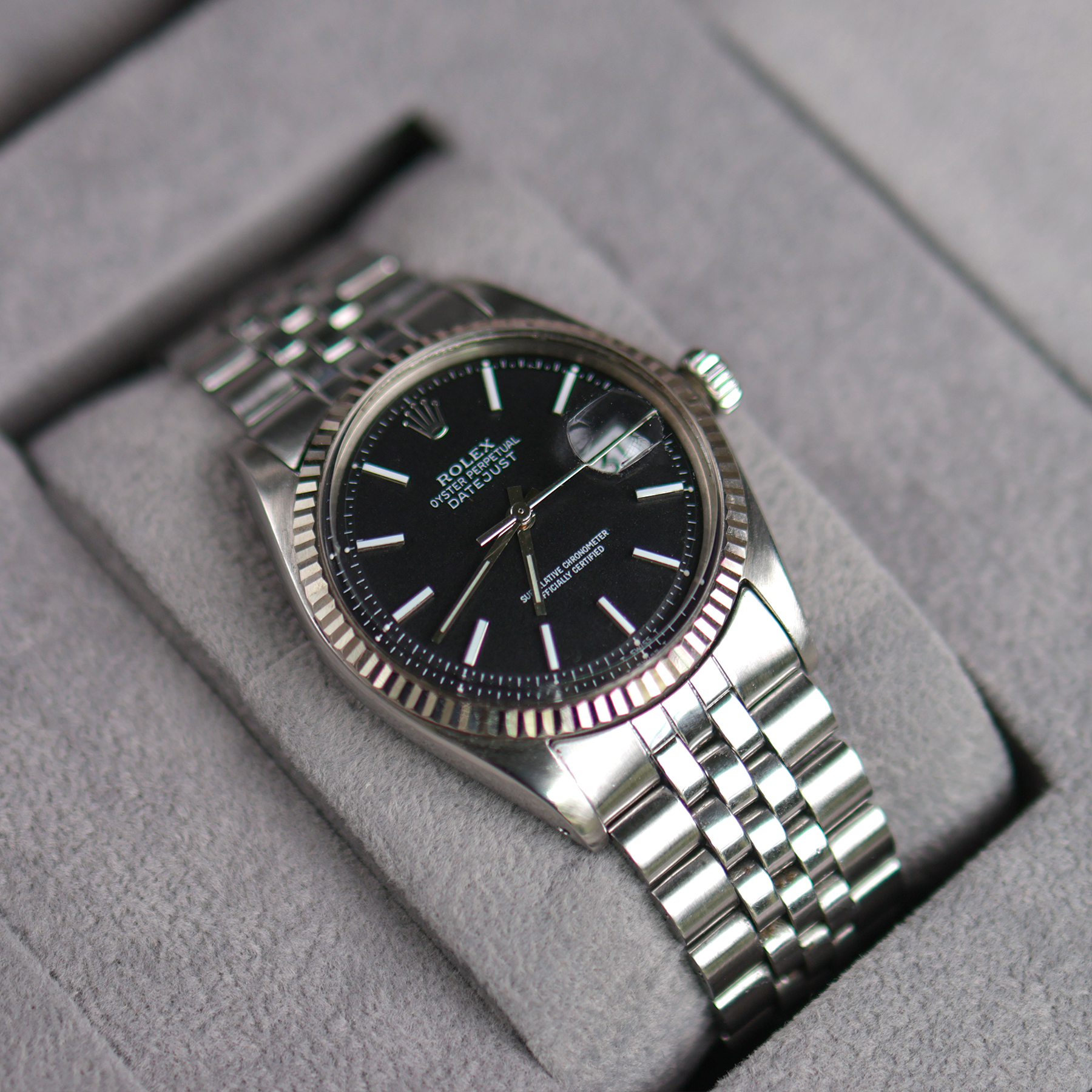 Rolex Datejust Black Matte Dial 1601
