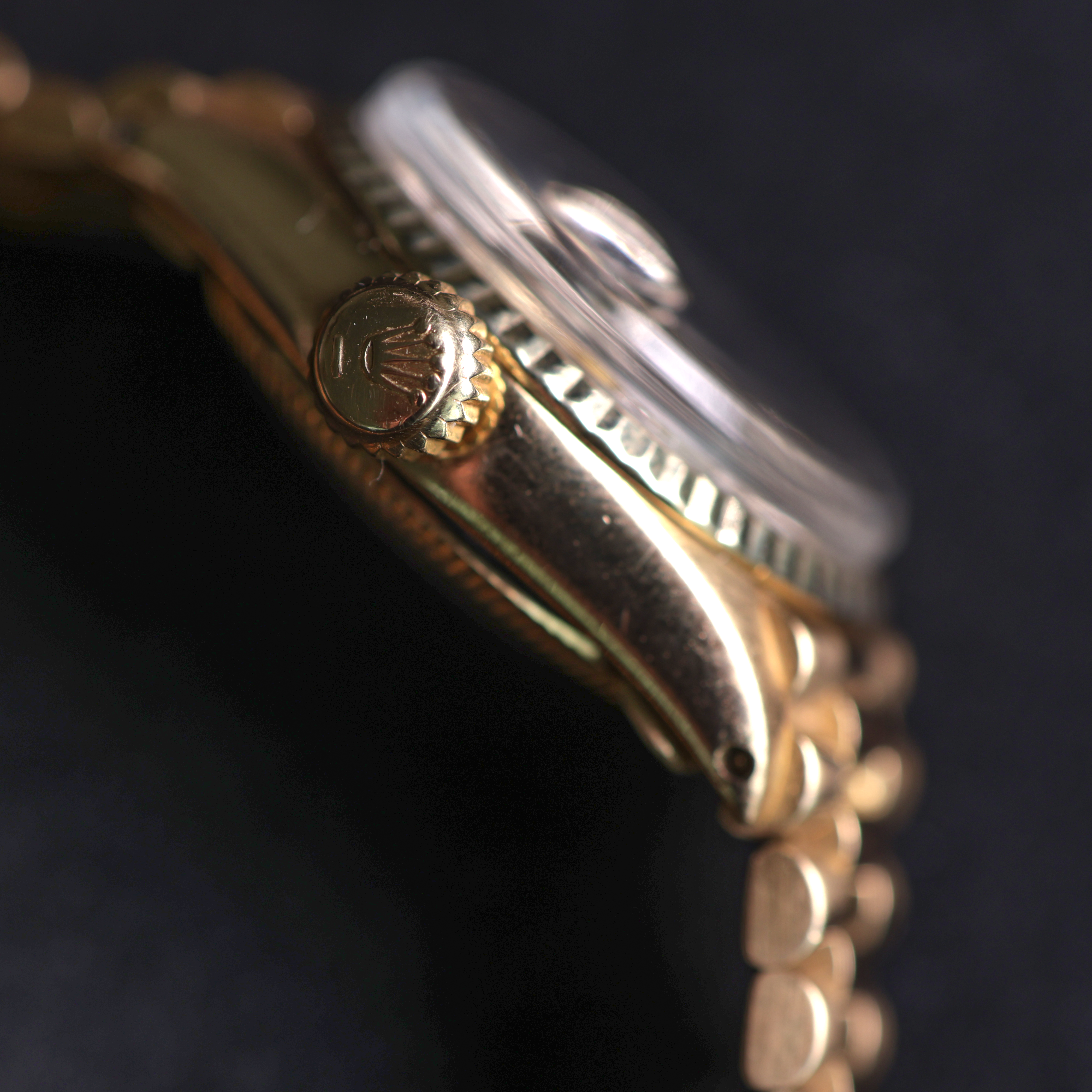 Rolex Lady Datejust Yellow Gold Champagne Diamond Dial 6516