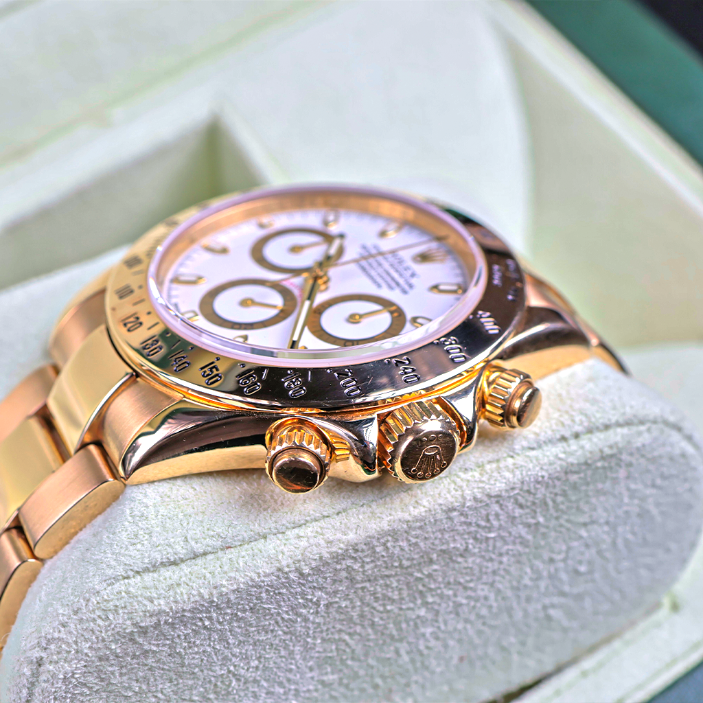 Rolex Daytona Yellow Gold White Dial 116528