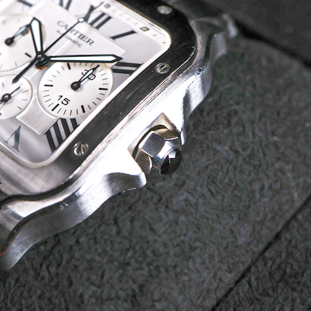 Cartier Santos Black ADLC Steel WSSA0017