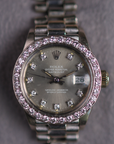 Rolex Lady Datejust White Gold Factory Diamonds 6913