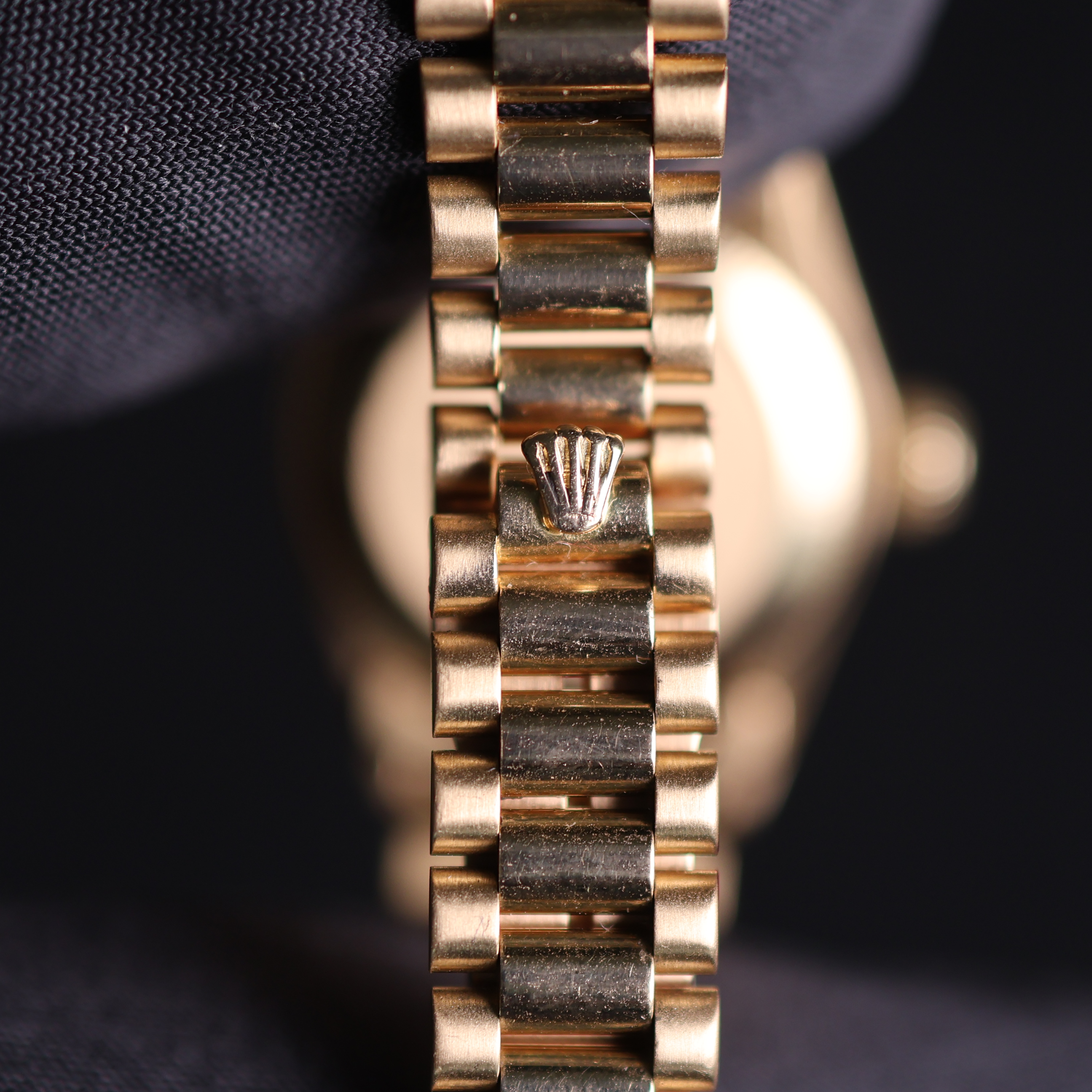 Rolex Lady Datejust Yellow Gold Champagne Diamond Dial 6516