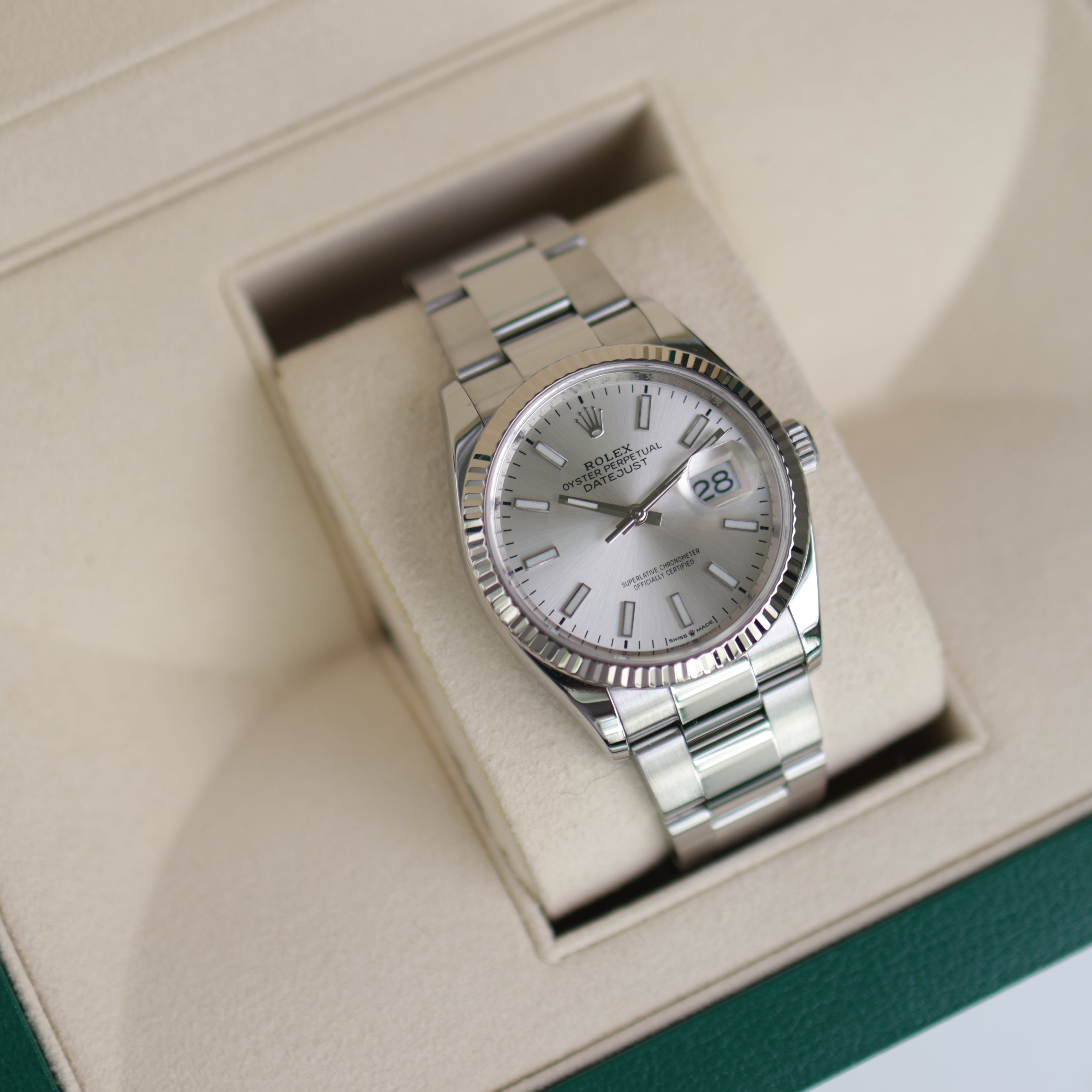 Rolex Datejust Silver Dial Oyster 126234