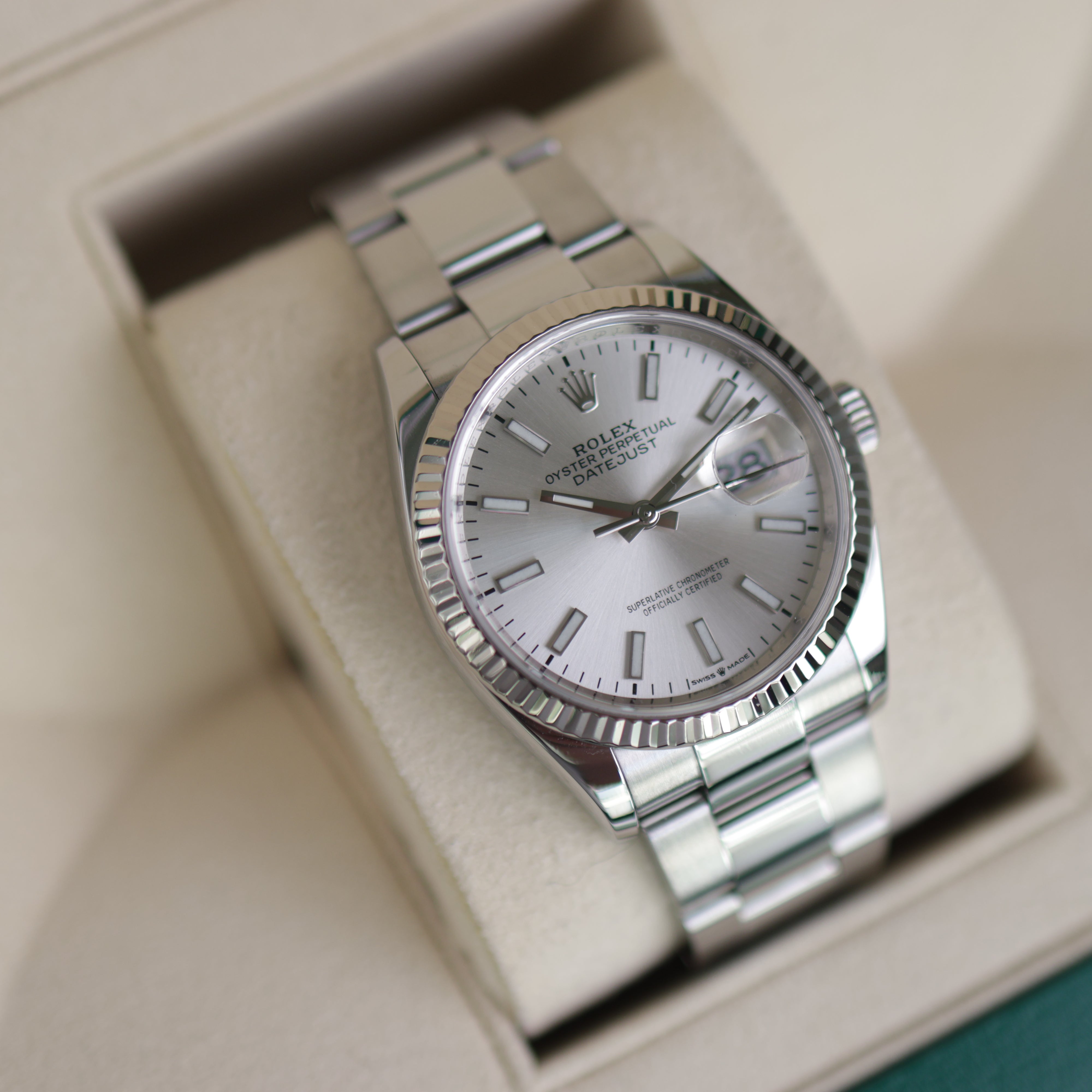 Rolex Datejust Silver Dial Oyster 126234