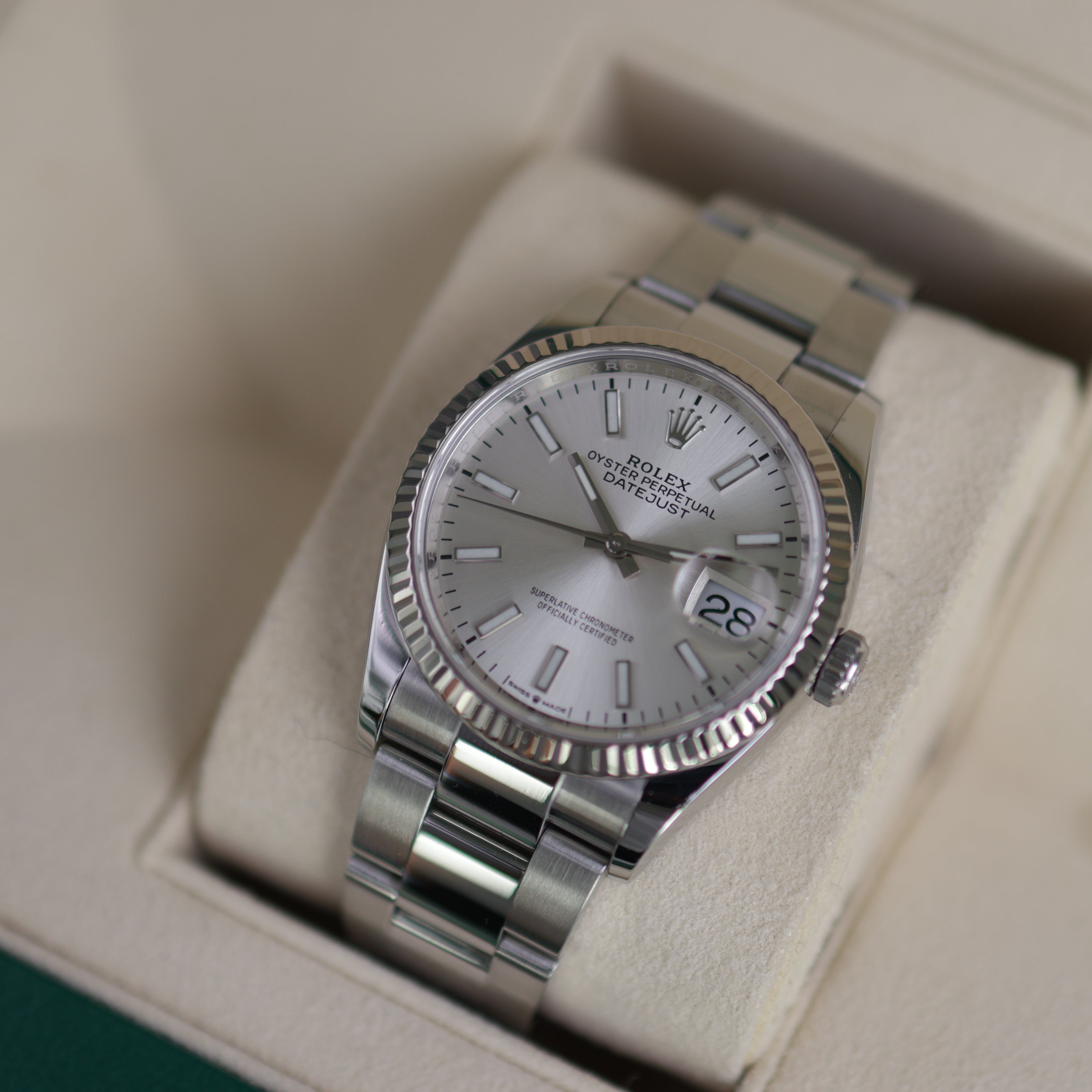 Rolex Datejust Silver Dial Oyster 126234