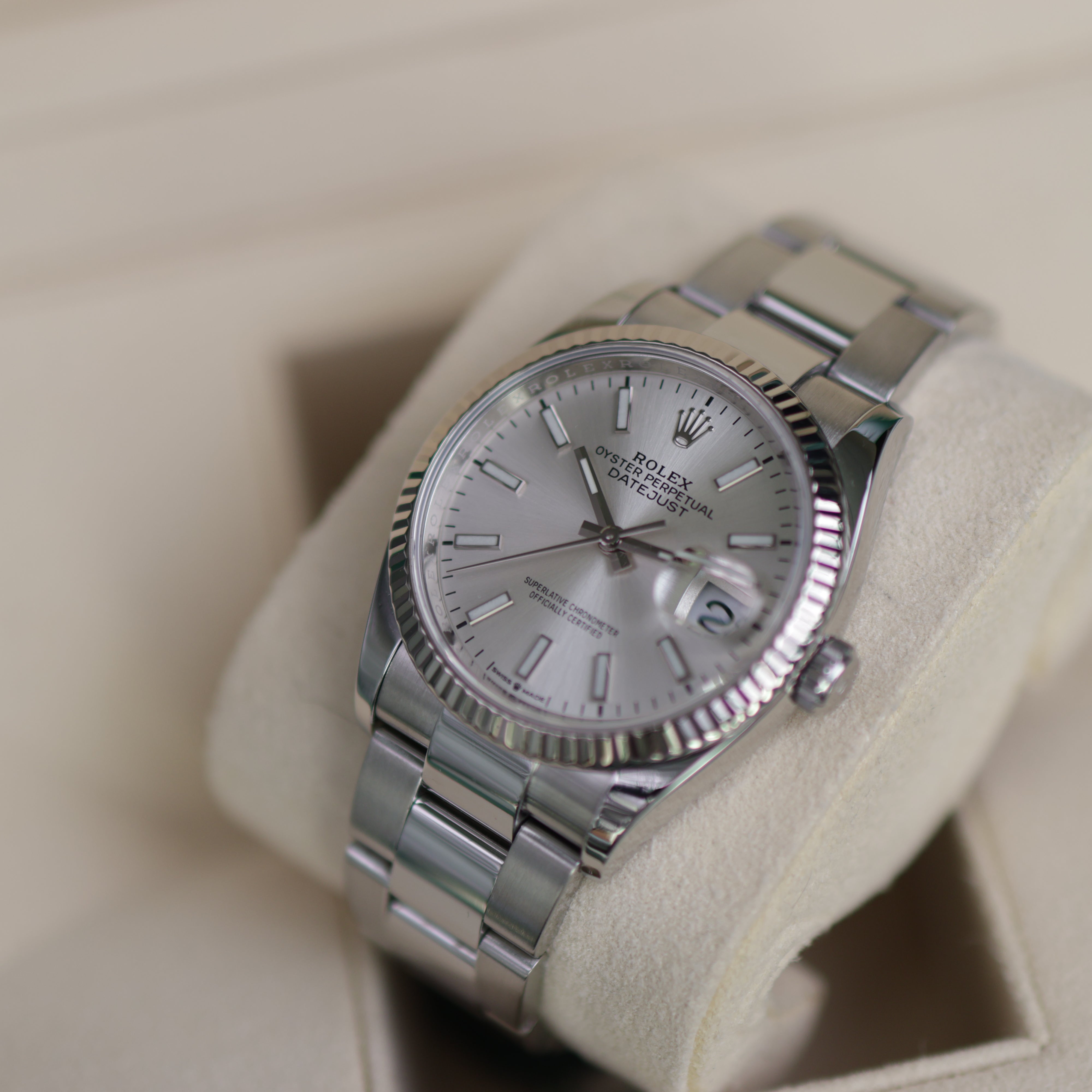 Rolex Datejust Silver Dial Oyster 126234
