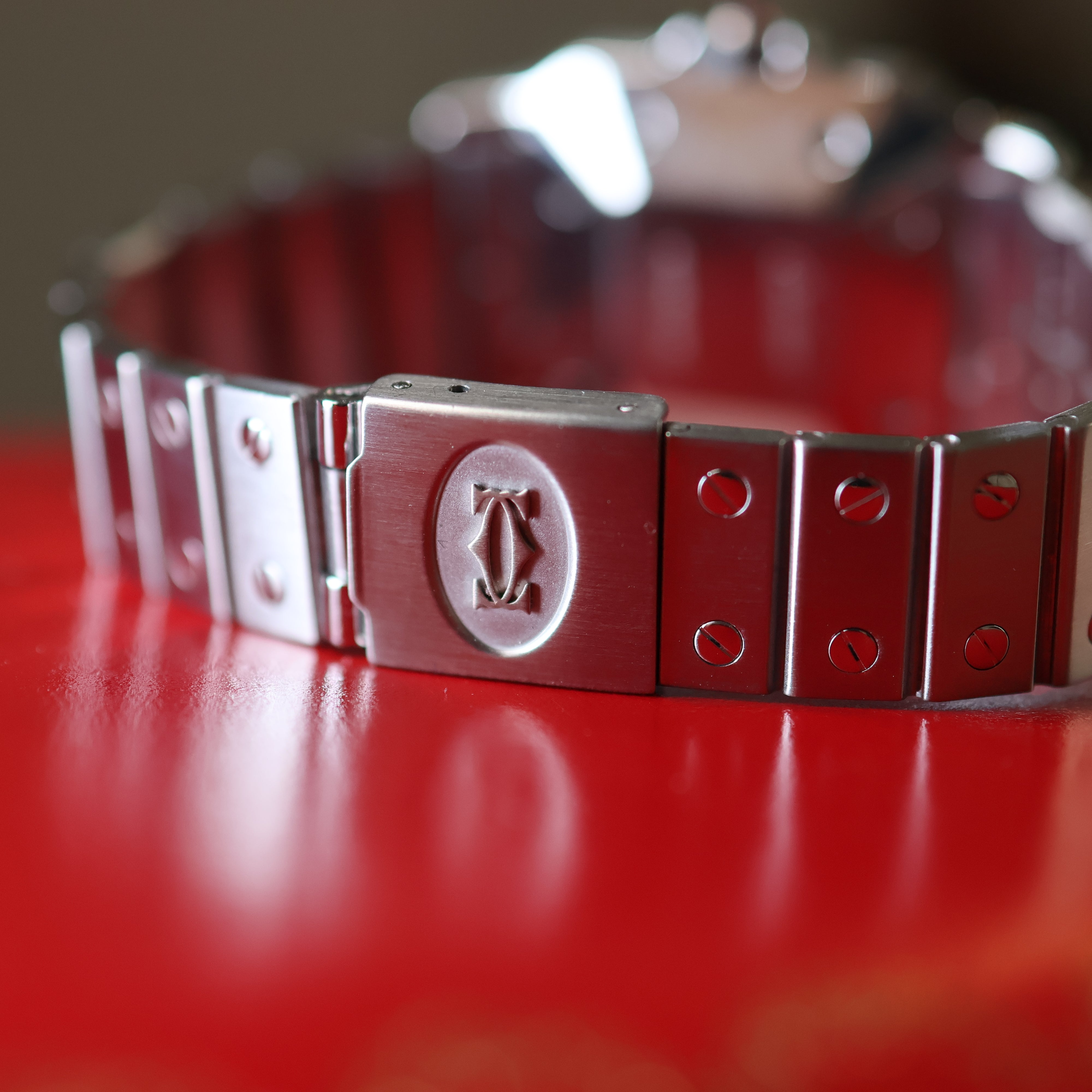 Cartier Santos Burgundy 2960