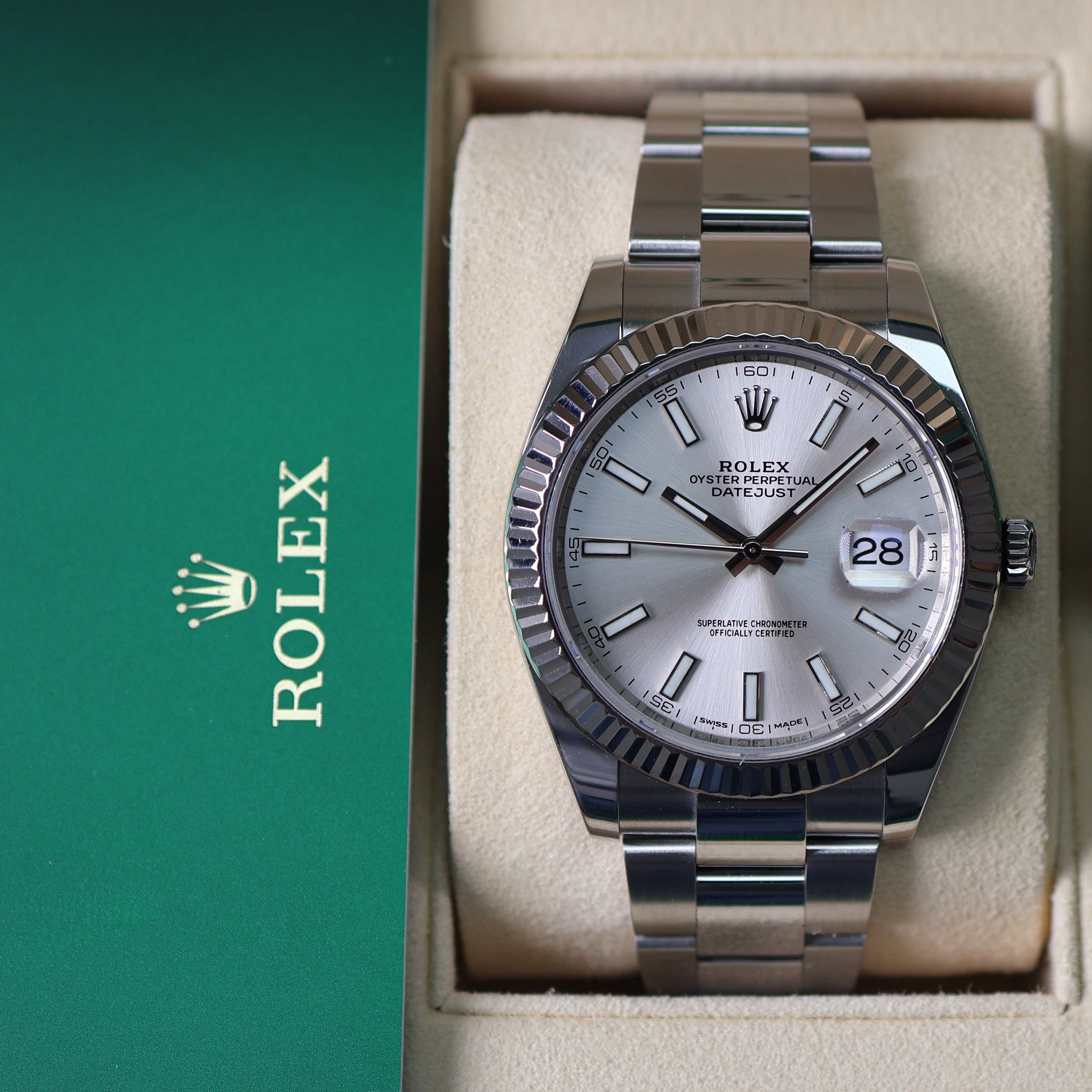 Rolex Datejust Silver Dial Oyster 126334