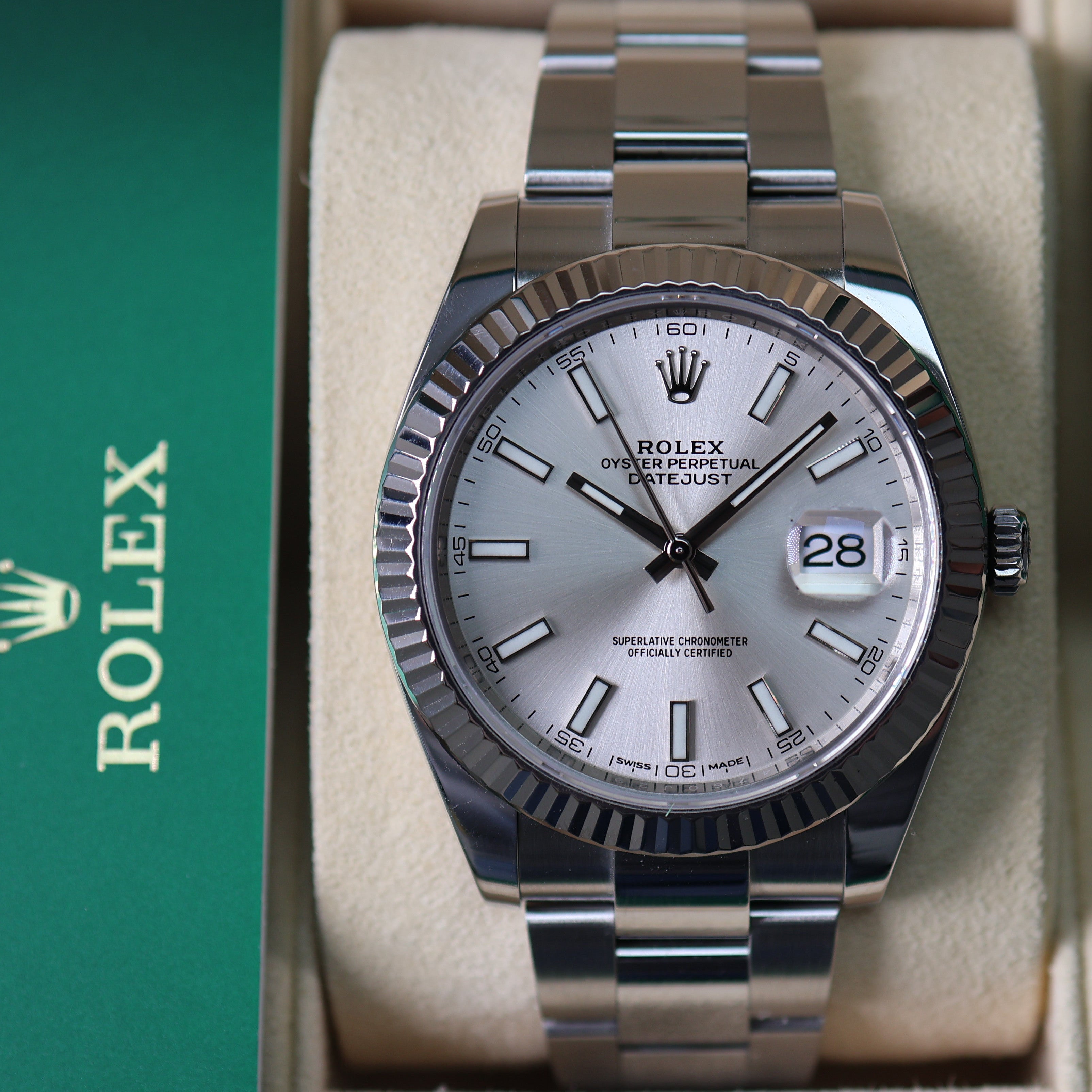 Rolex Datejust Silver Dial Oyster 126334