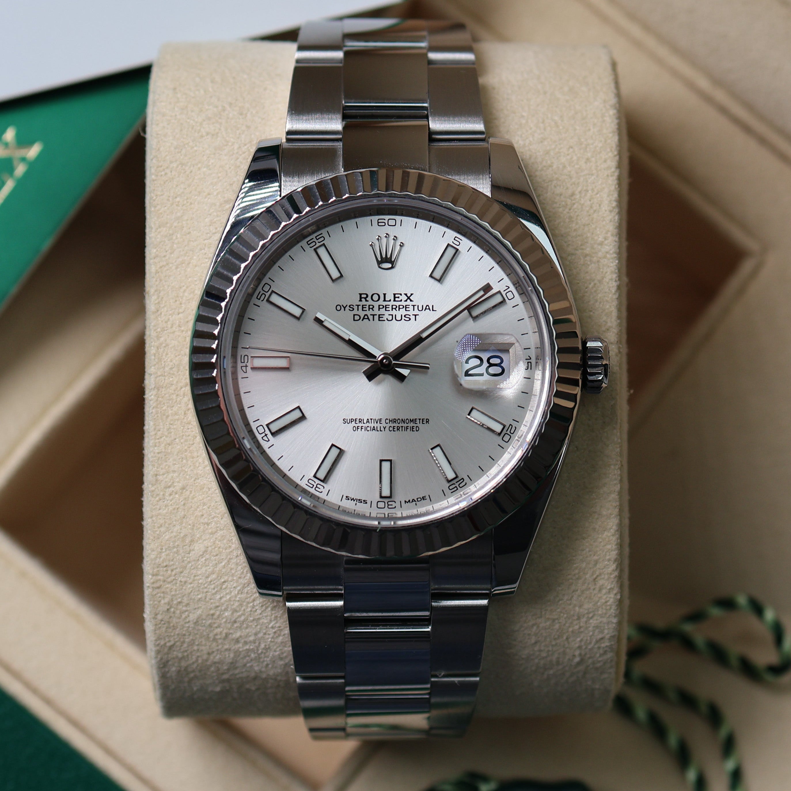 Rolex Datejust Silver Dial Oyster 126334