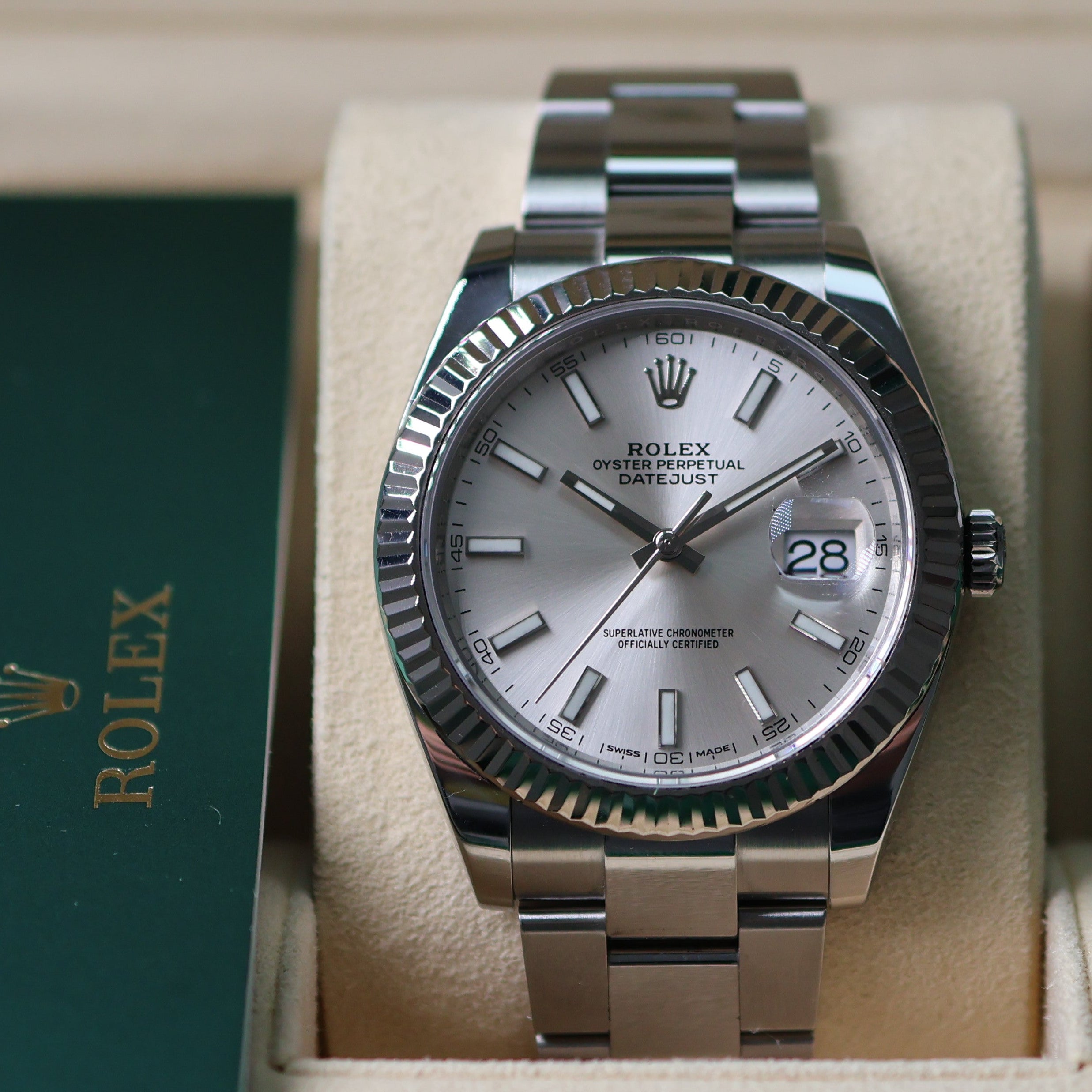 Rolex Datejust Silver Dial Oyster 126334