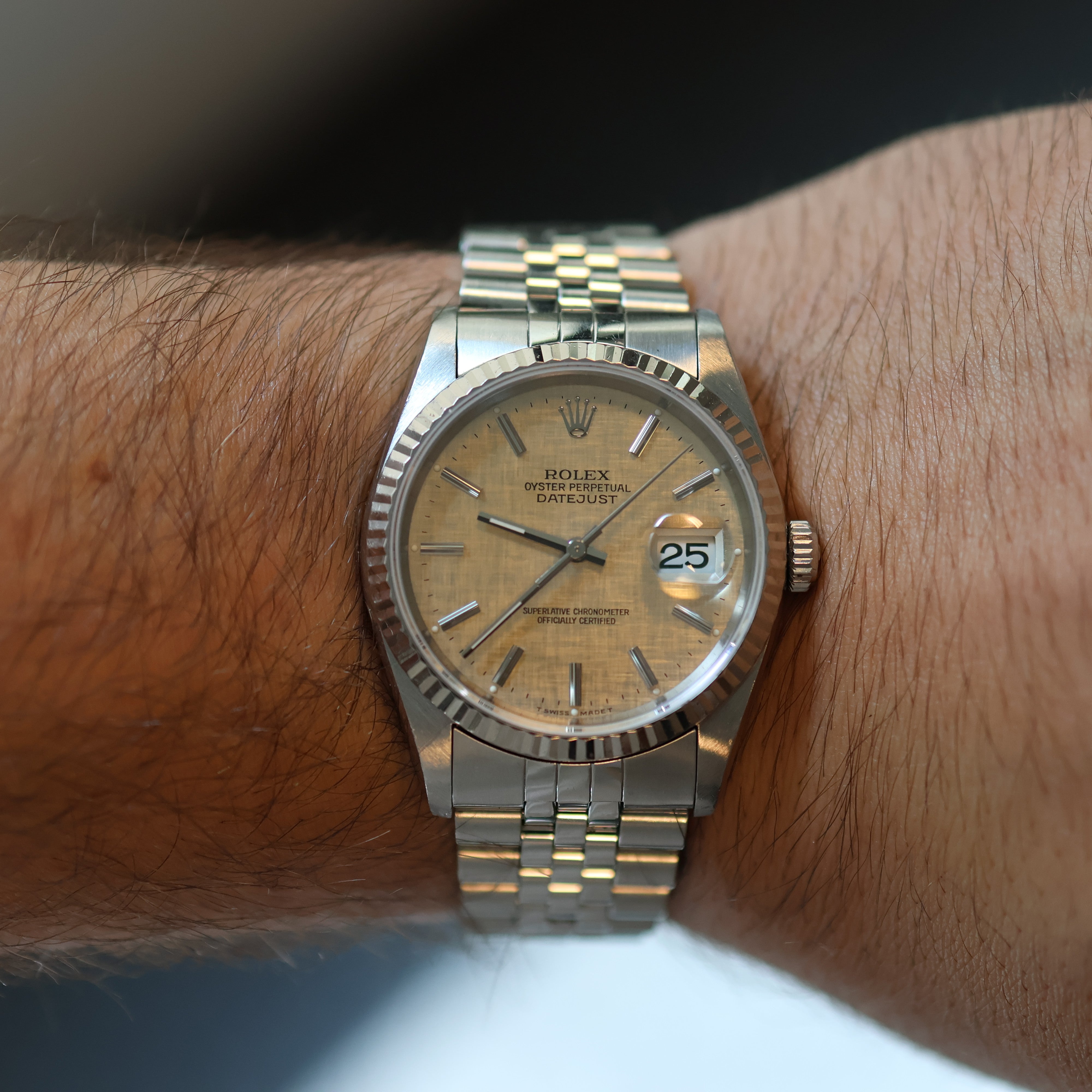 Rolex Datejust Tropical Linen Dial 16234