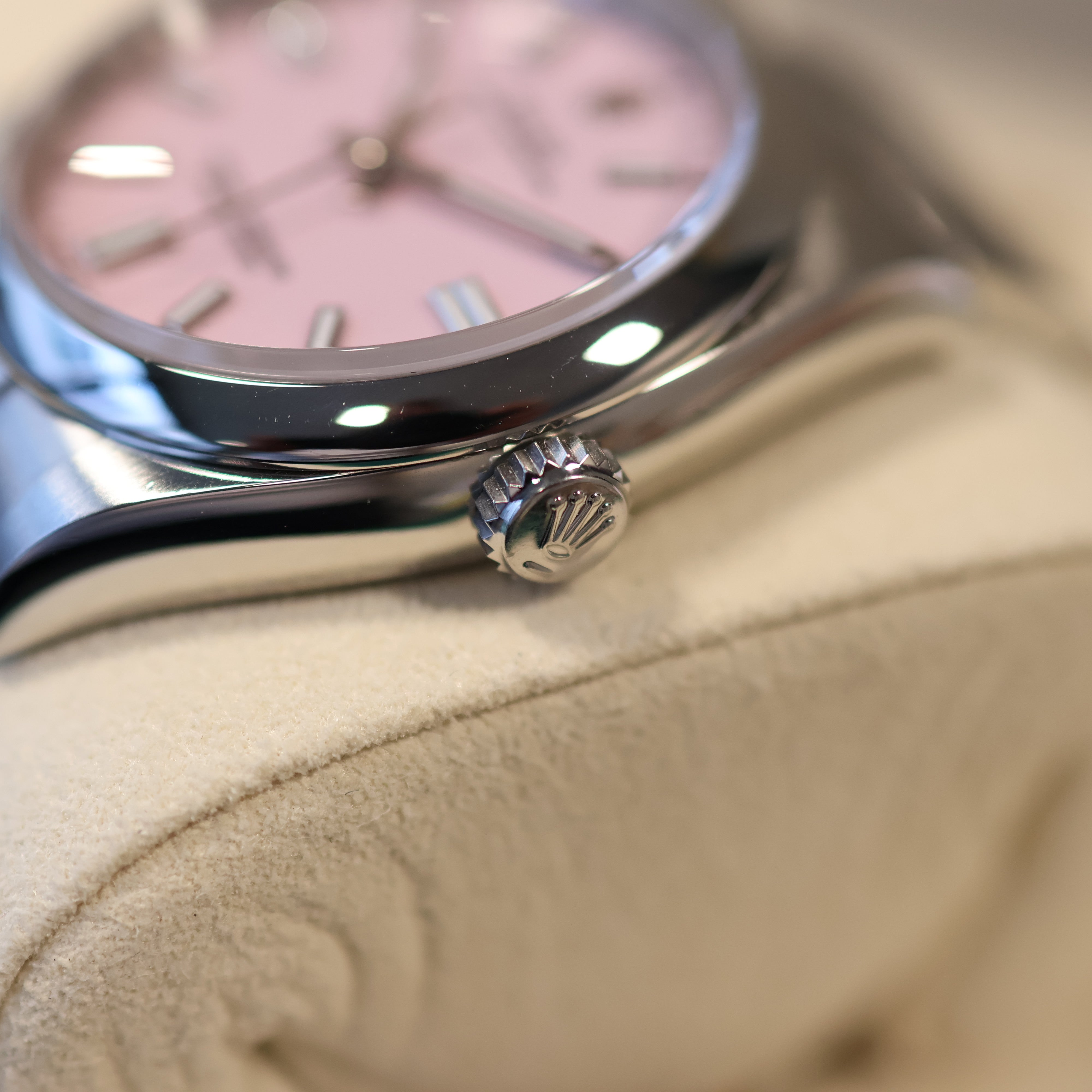 Rolex Oyster Perpetual Pink Dial 126000