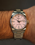 Rolex Oyster Perpetual Pink Dial 126000