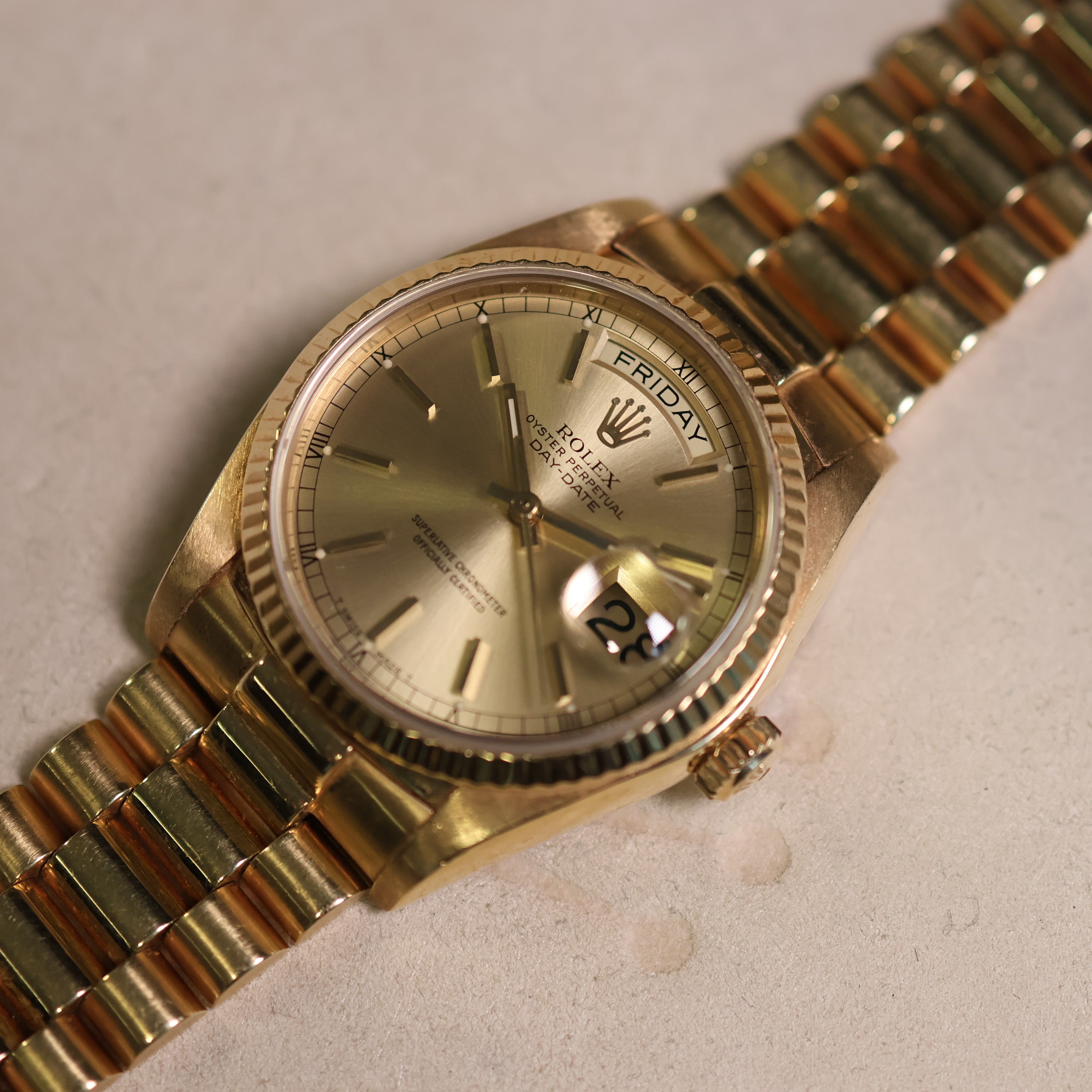 Rolex Day Date Champagne Dial 18038