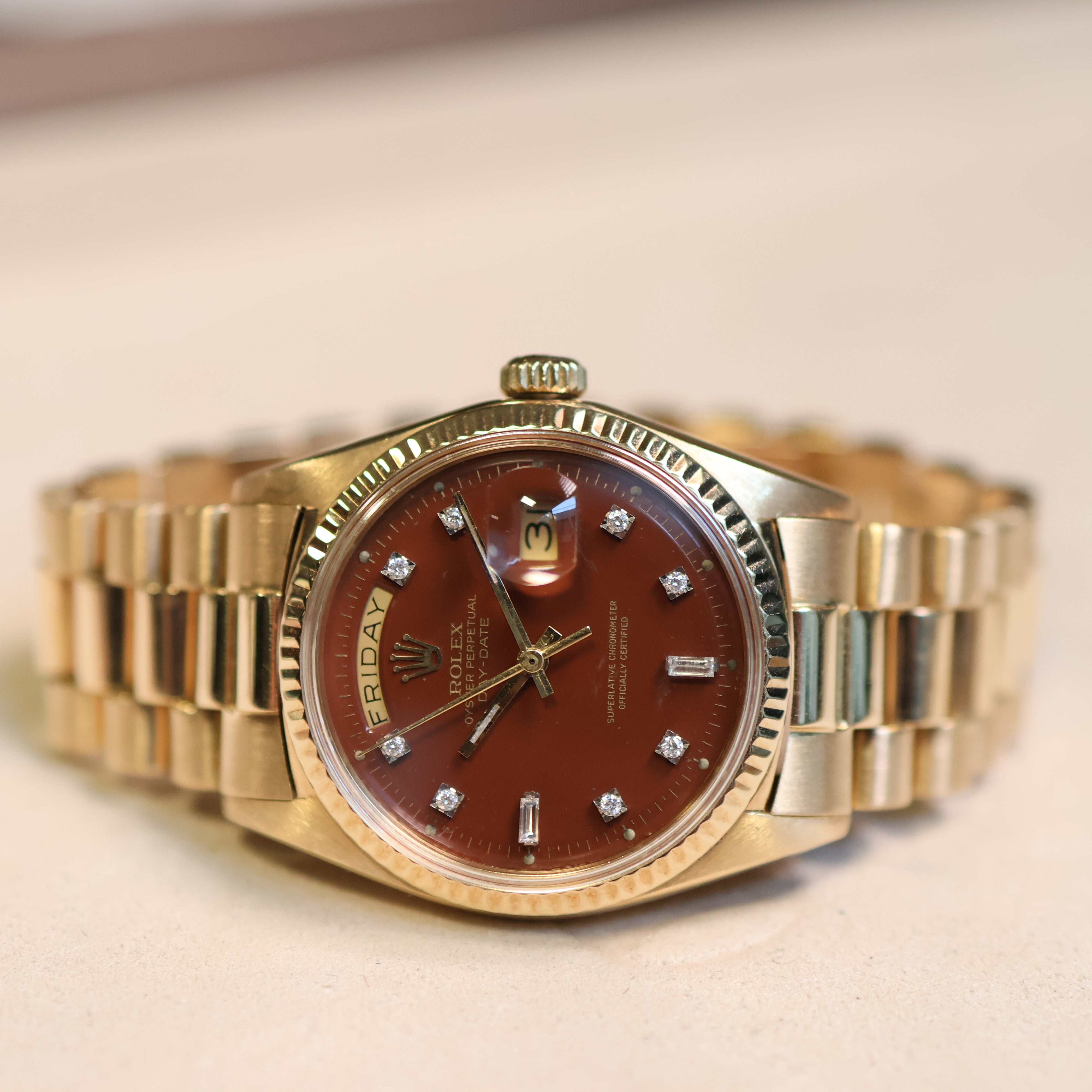 Rolex Day Date Stella &quot;Oxblood&quot; 1803