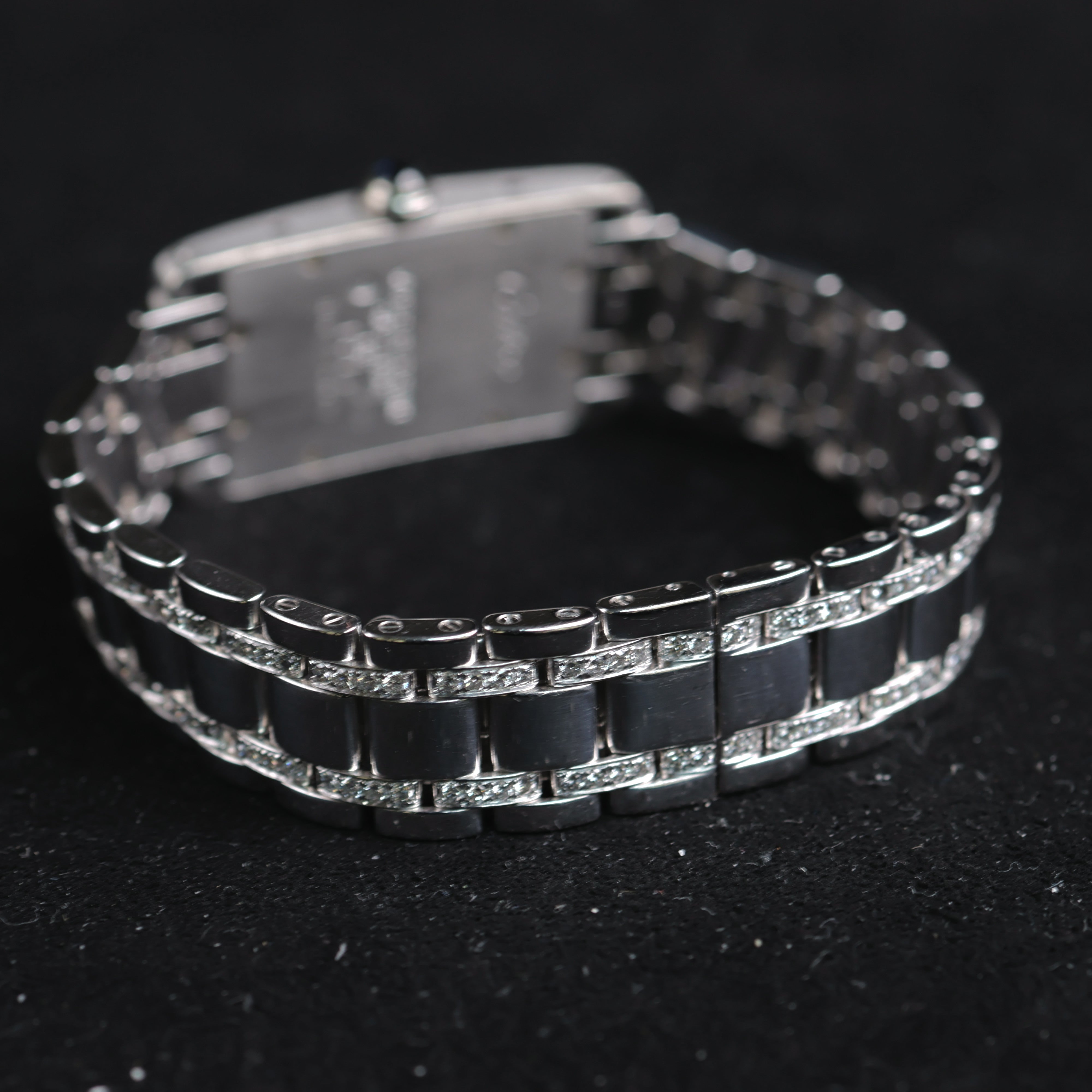 Cartier Tank Americaine Platine Diamonds 1713