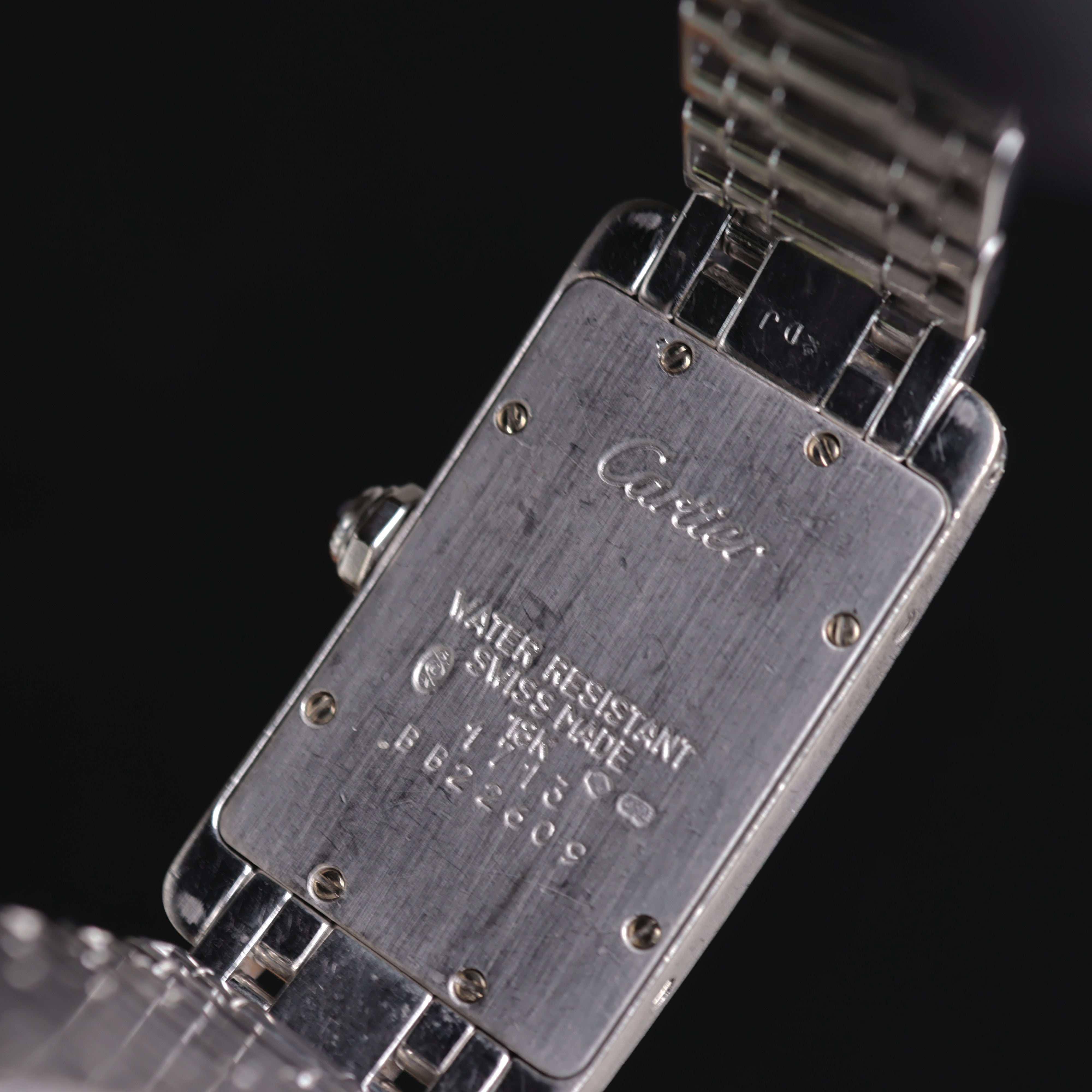 Cartier Tank Americaine Platine Diamonds 1713