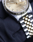 Rolex Datejust Champagne Diamond Dial 16233