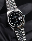 Rolex Datejust Black Diamond Dial 16234