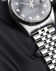 Rolex Datejust Black Diamond Dial 16234