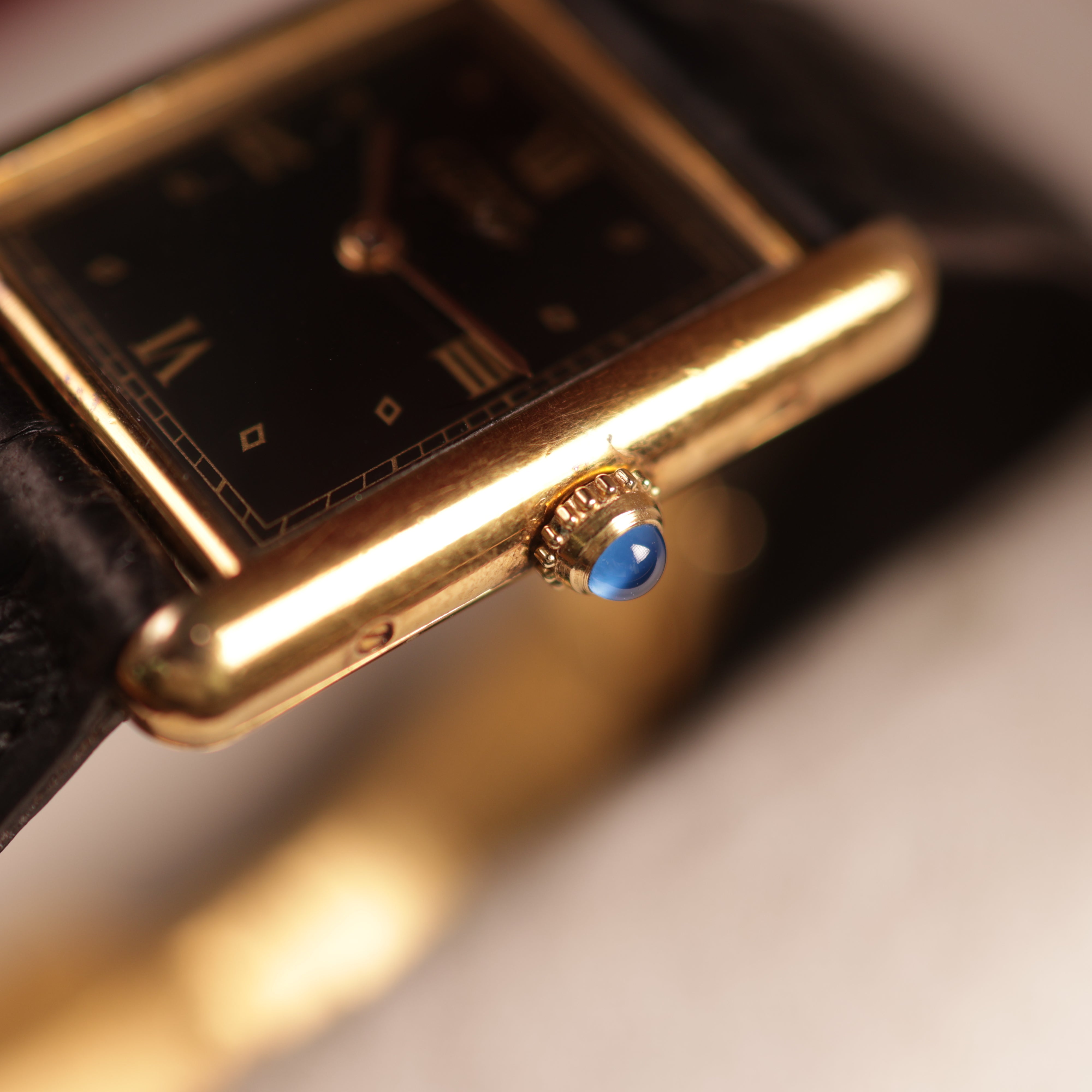Cartier Tank Must Vermeil Black 590005