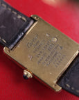 Cartier Tank Must Vermeil Black 590005