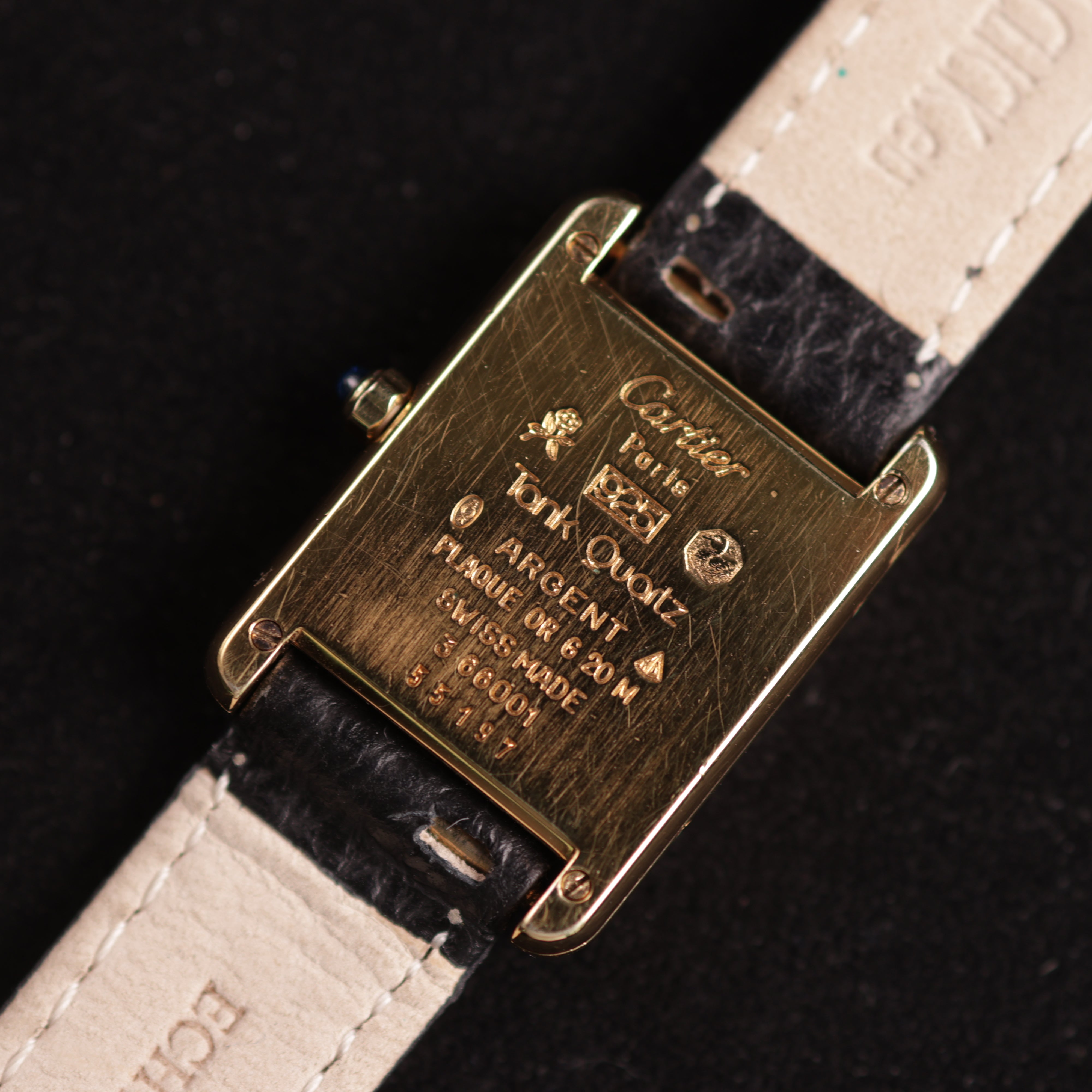 Cartier Tank Must Black Dial 66001