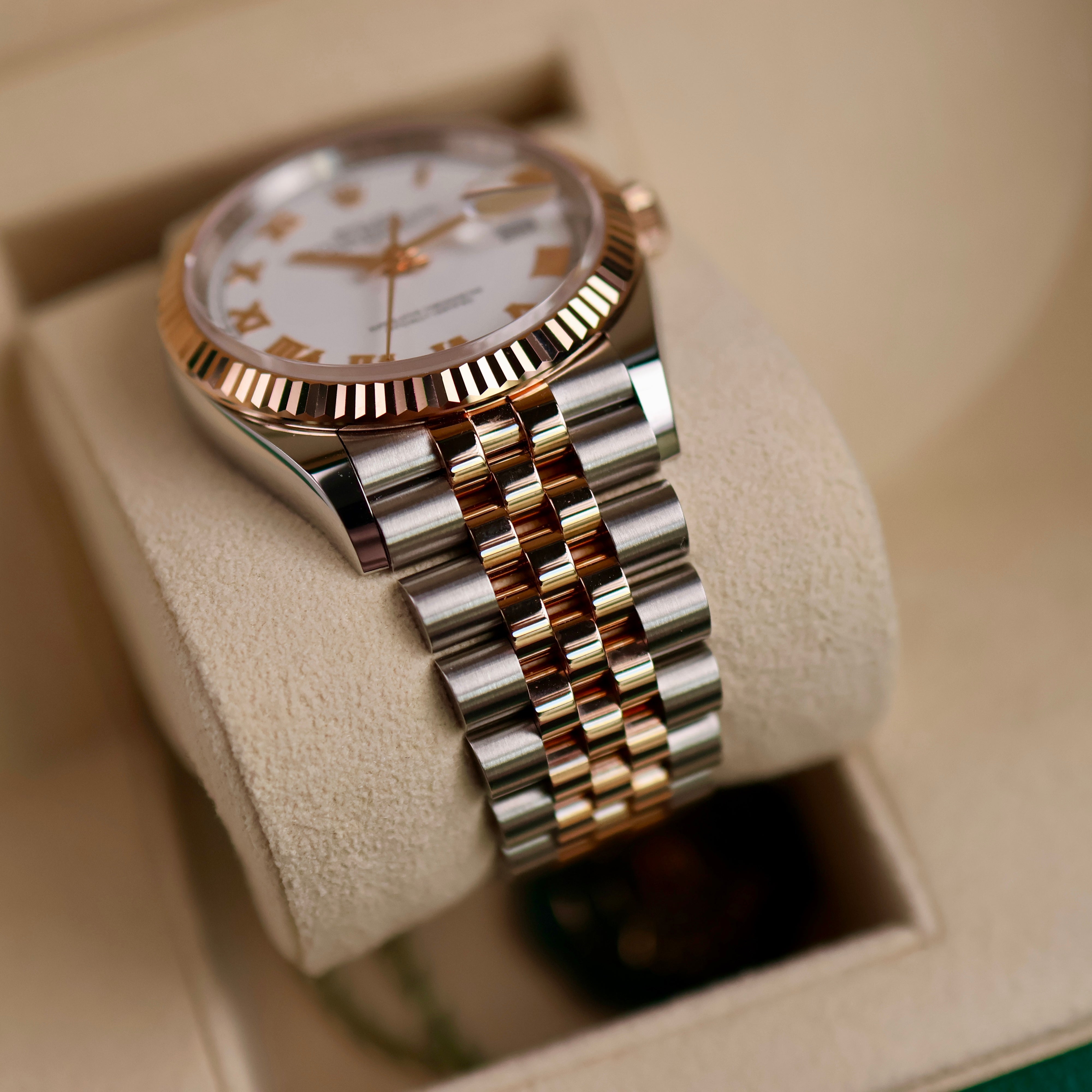 Rolex Datejust White Roman Dial Jubilée 126231