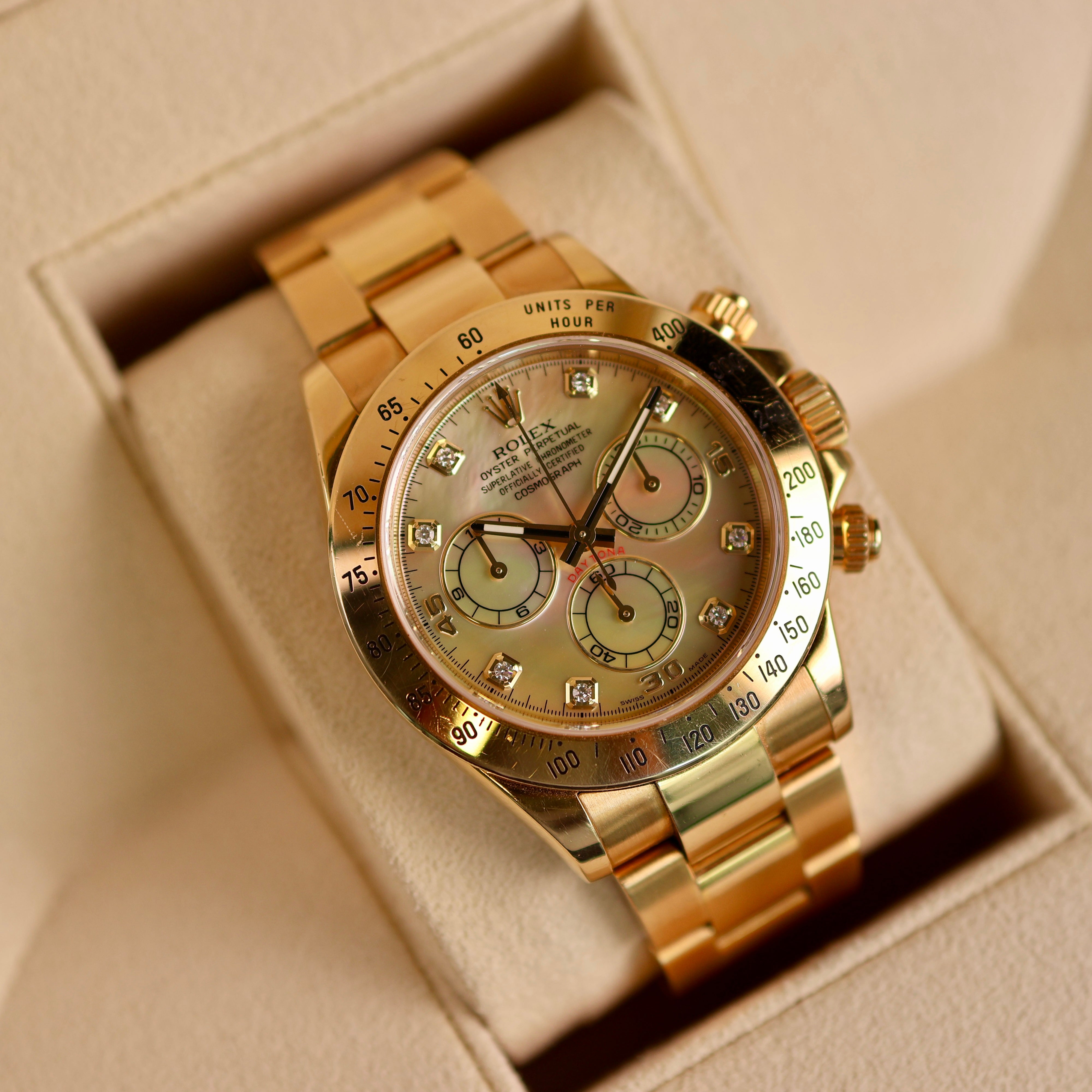 Rolex Daytona Yellow MOP Dial 116528
