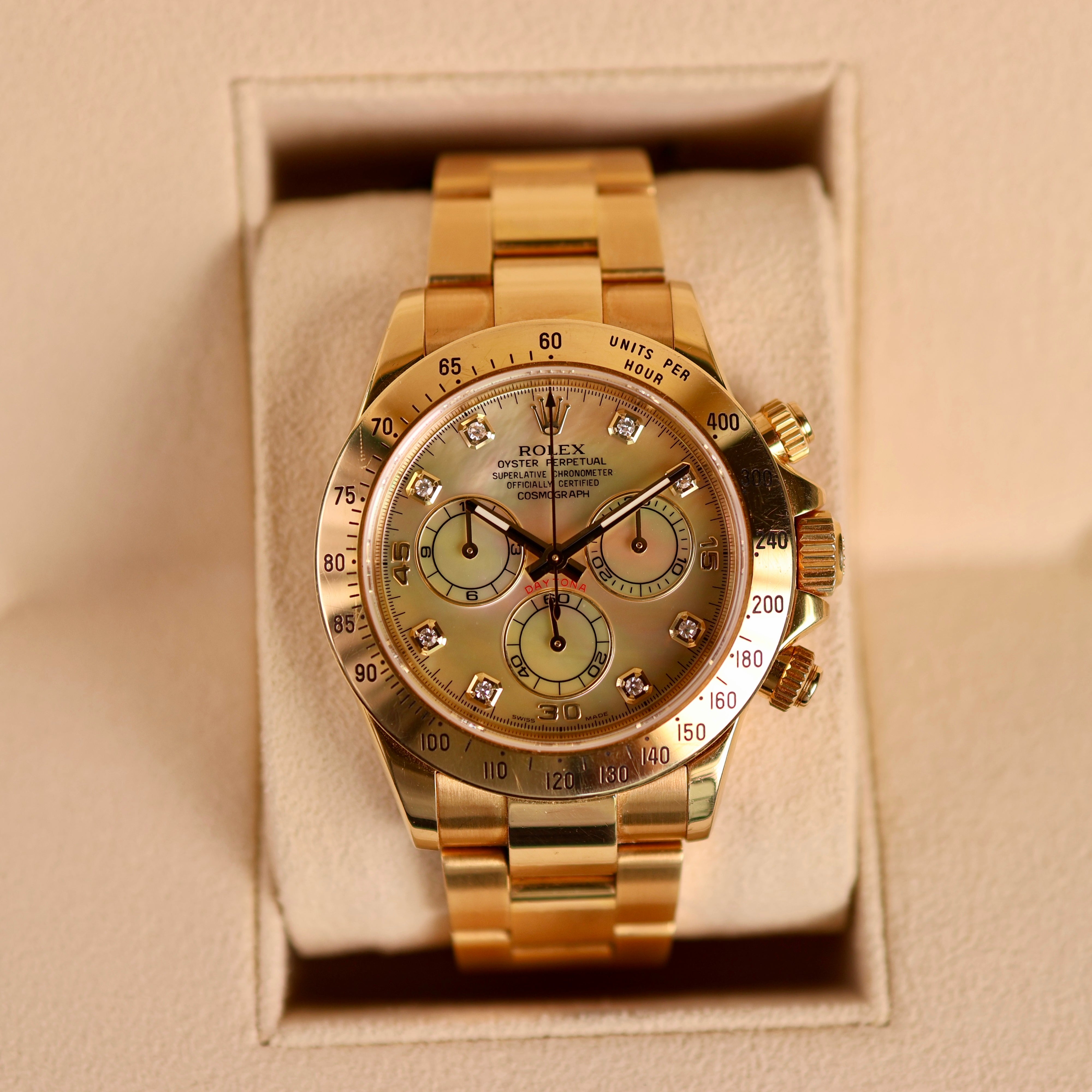 Rolex Daytona Yellow MOP Dial 116528