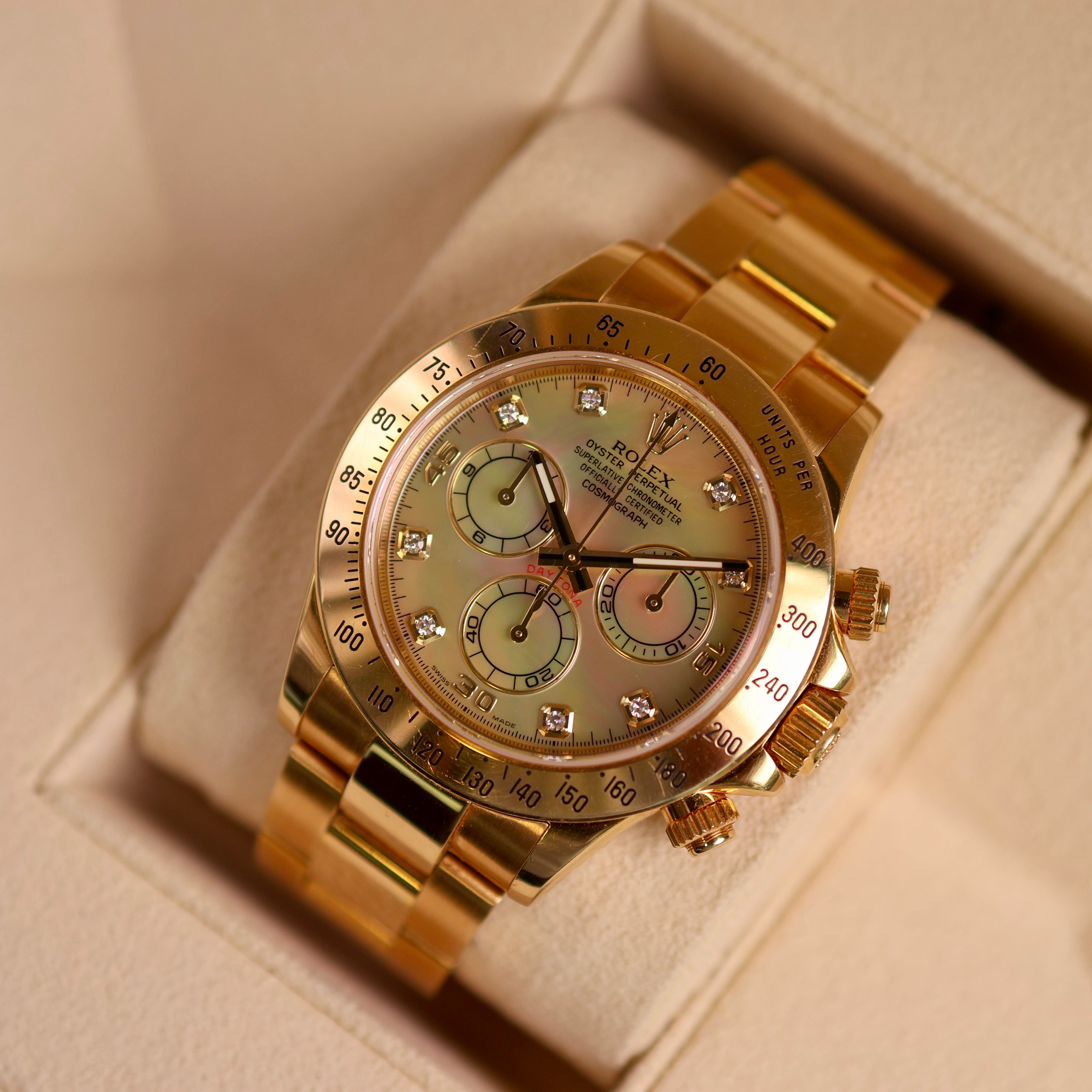 Rolex Daytona Yellow MOP Dial 116528